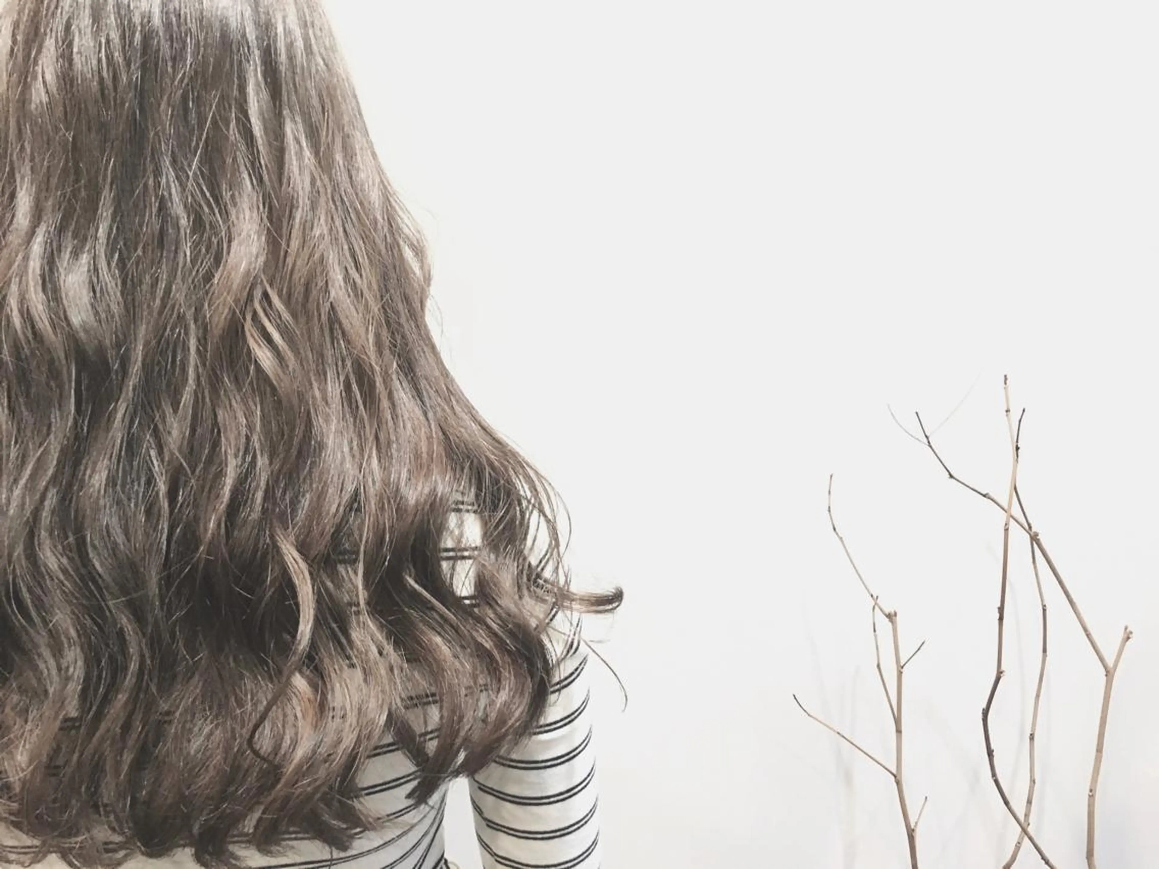 ロング カラー ブリーチ ブラウンカラー グレージュ ヘアカラー トリートメント てんま さやかのヘアスタイル