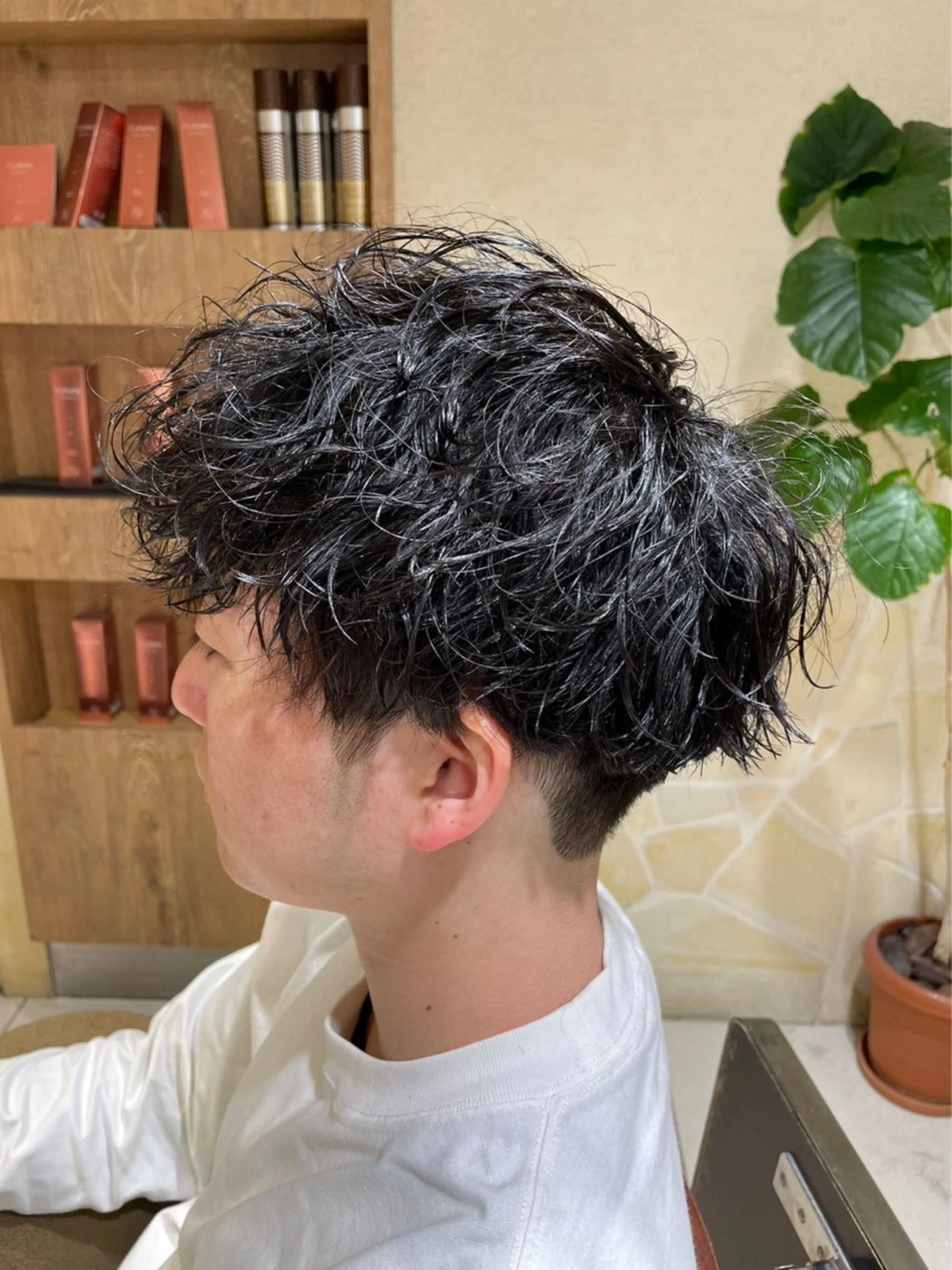 ショート パーマ メンズ カット パーマ メンズパーマ特化🏆 宮崎健人✨️のヘアスタイル