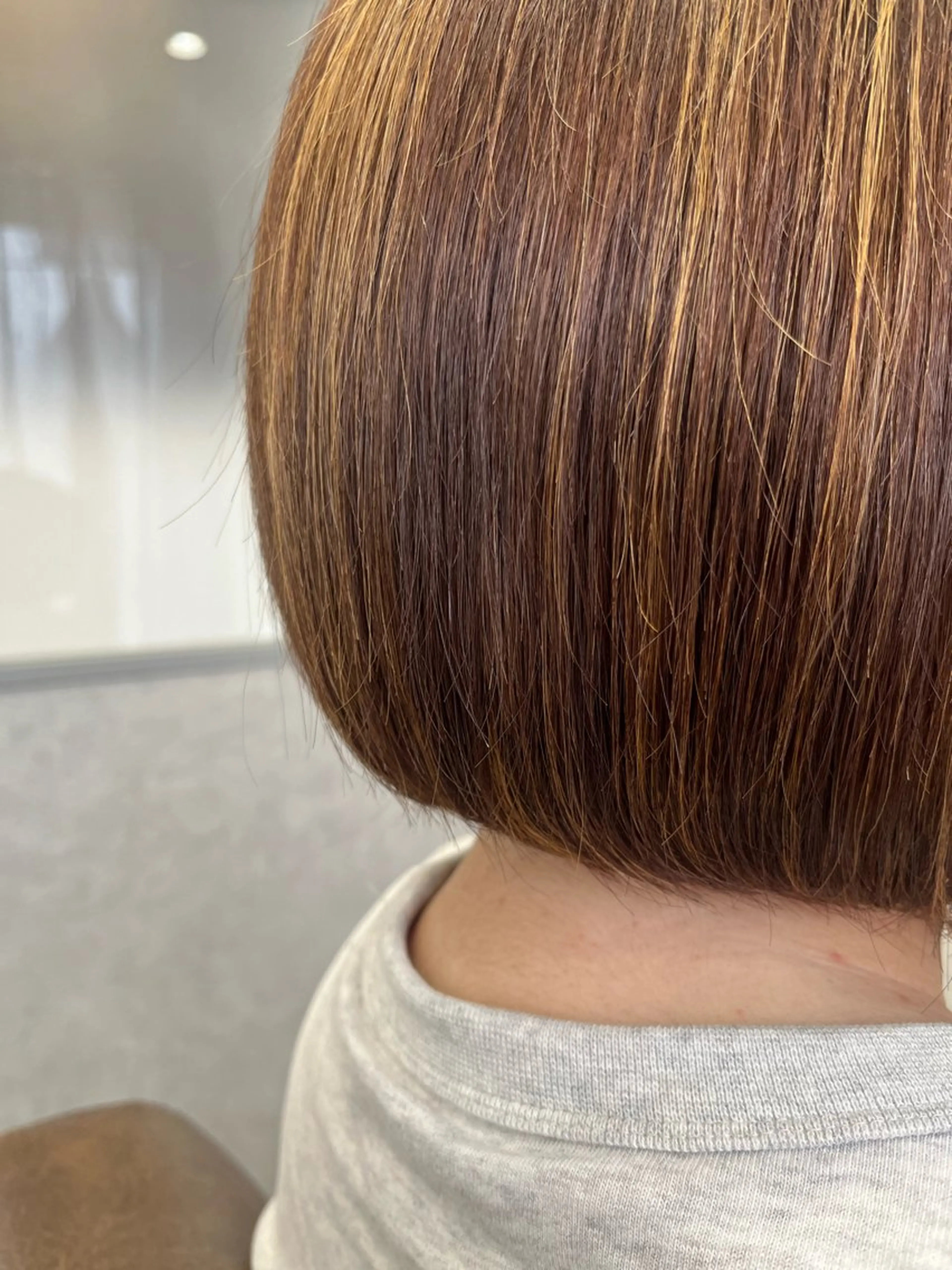 ショート ボブ カット ヘアカラー トリートメント 暖色＊ベージュ ＊くらたあやかのヘアスタイル