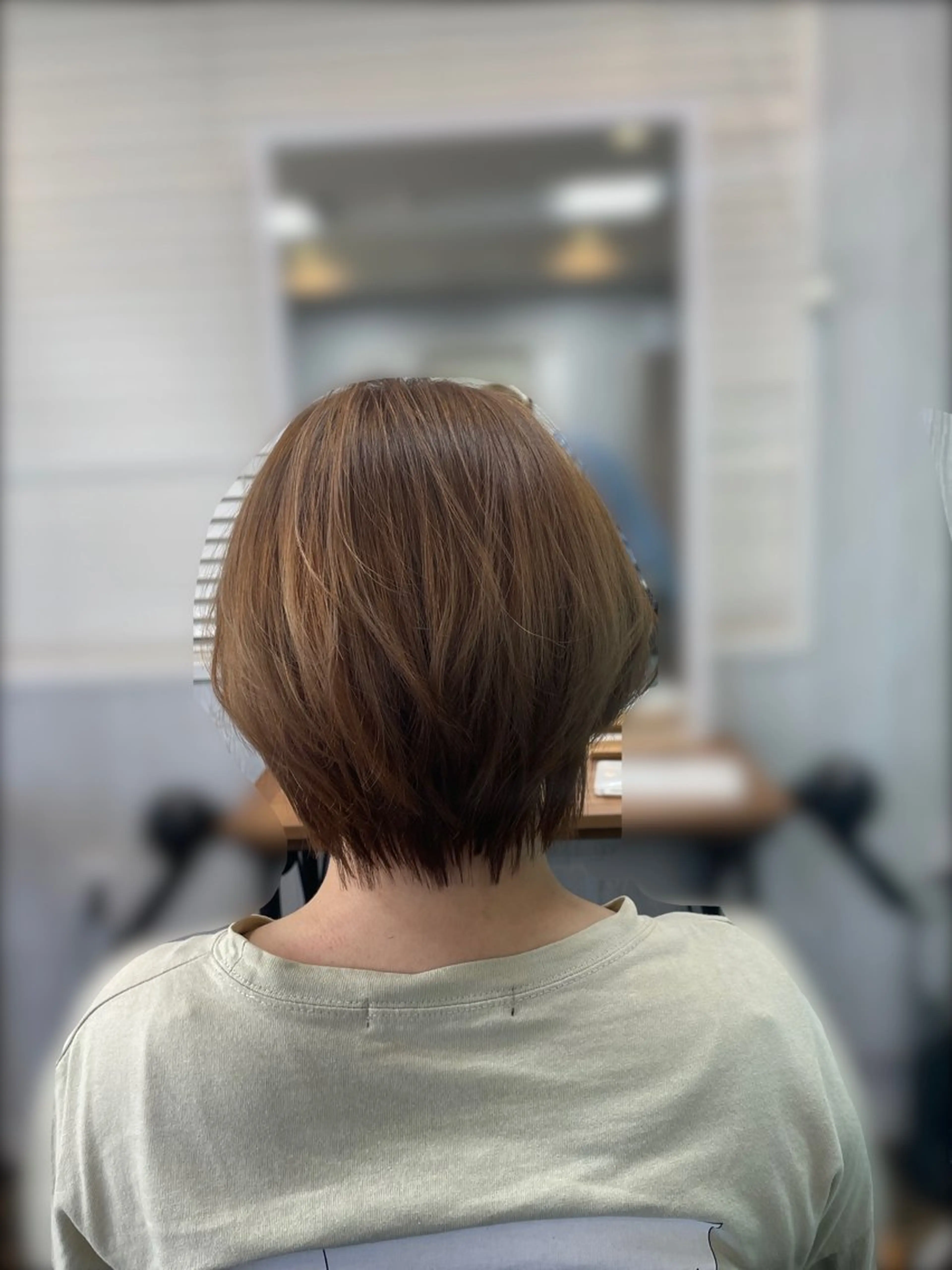 ショート カラー ハイトーンカラー カット ヘアカラー トリートメント TELA HAIR 瑞江店所属・髪質改善⭐️透明感 片塩のヘアスタイル