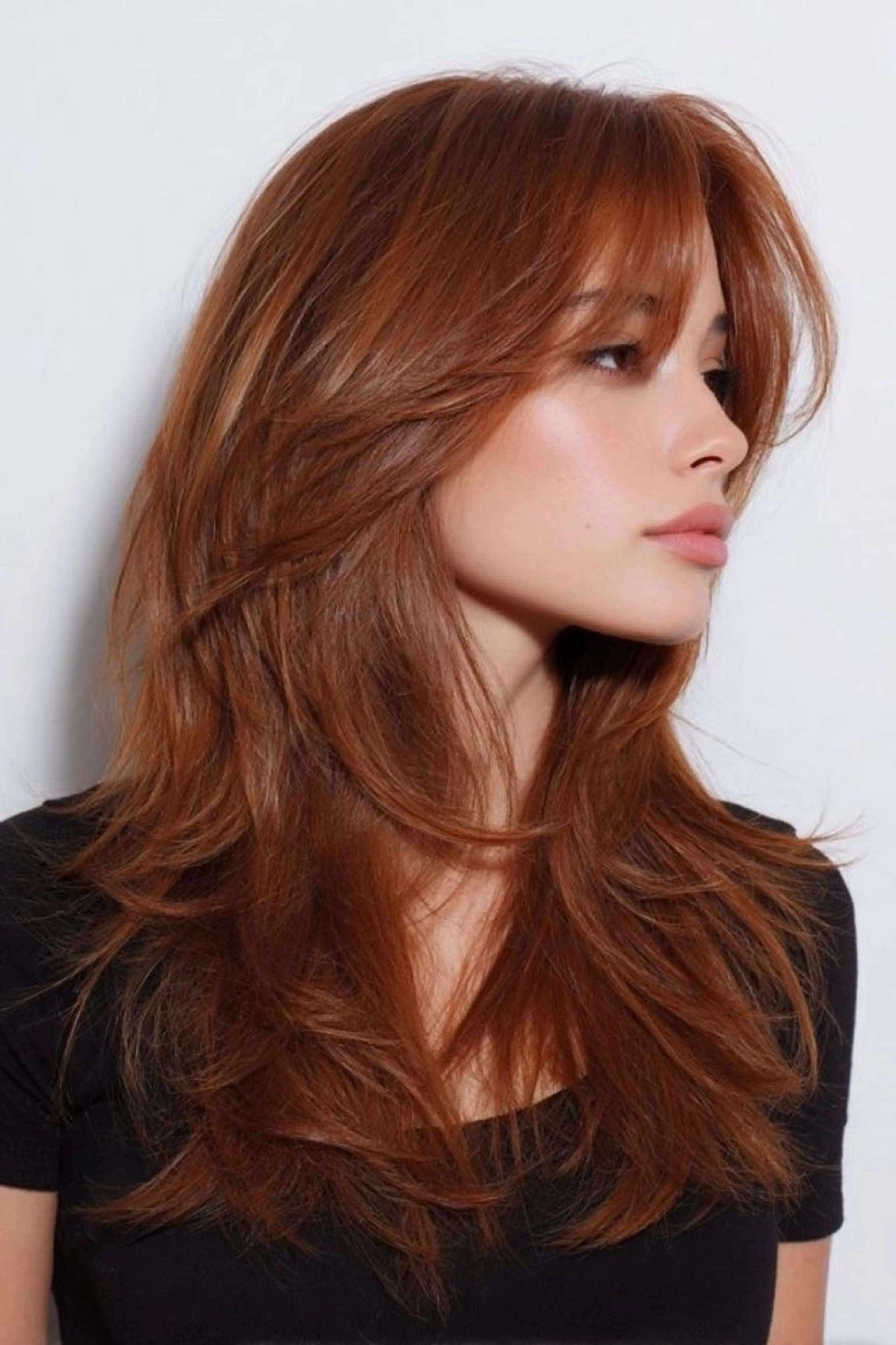 ロング ハイライト レイヤーカット カット ヘアカラー トリートメント 海外風レイヤーカット 👑店長　平松　由のヘアスタイル