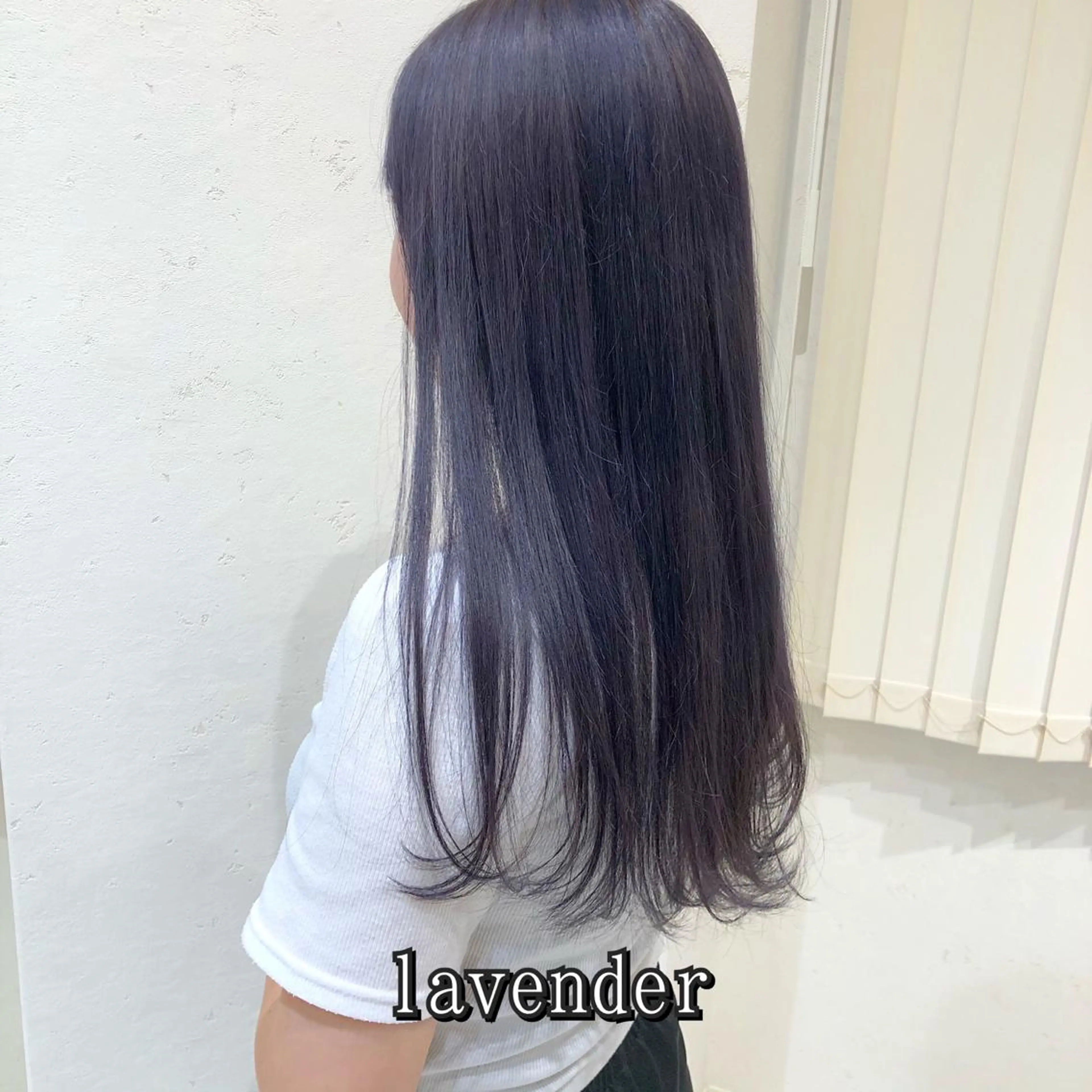 ロング カラー パーマ ヘアアレンジ ブルーカラー ブルーラベンダー ラベンダーカラー ヘアカラー LUCK本厚木 浦住 貴大のヘアスタイル