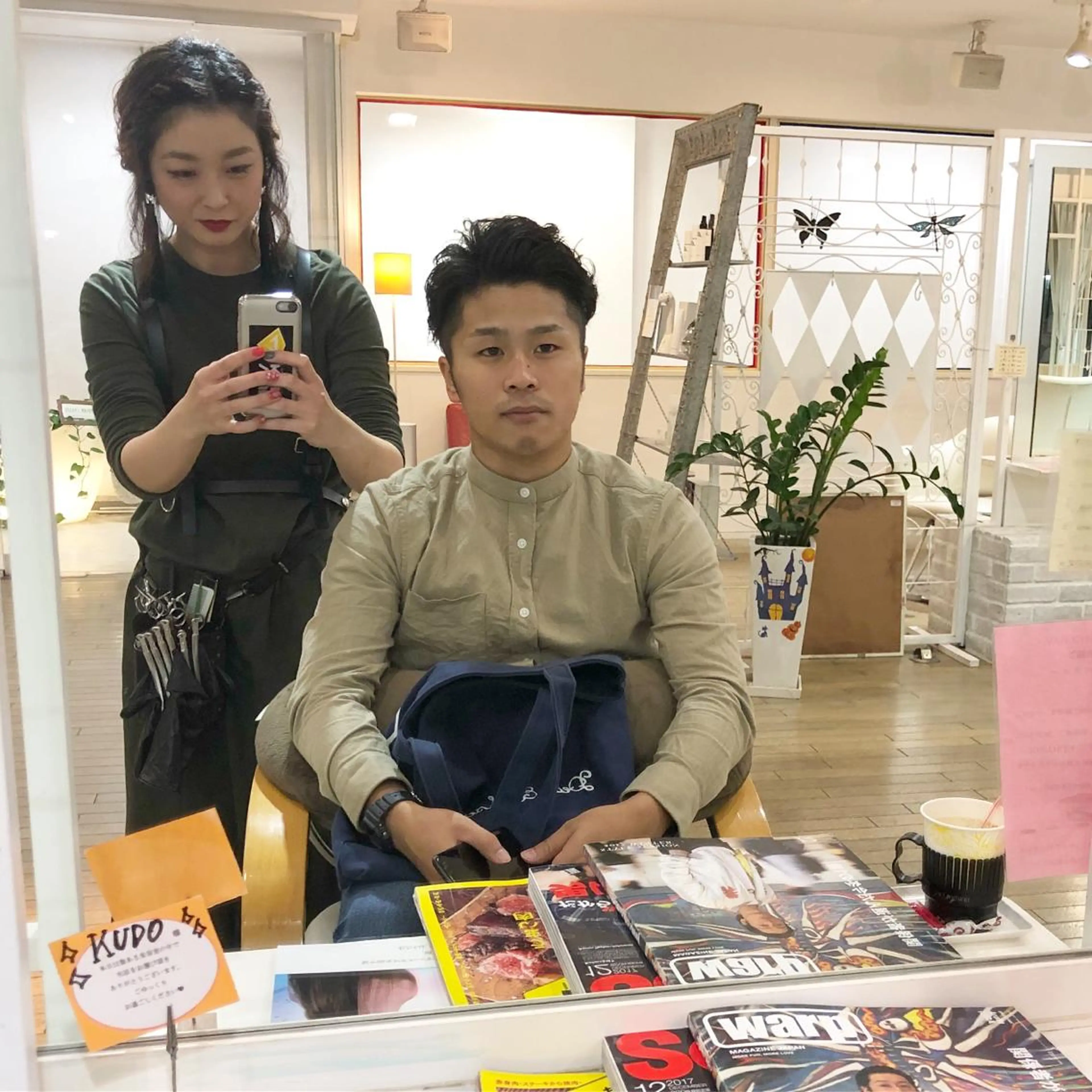 ショート メンズ sai x所属・奥秋 理紗　sai xのヘアスタイル