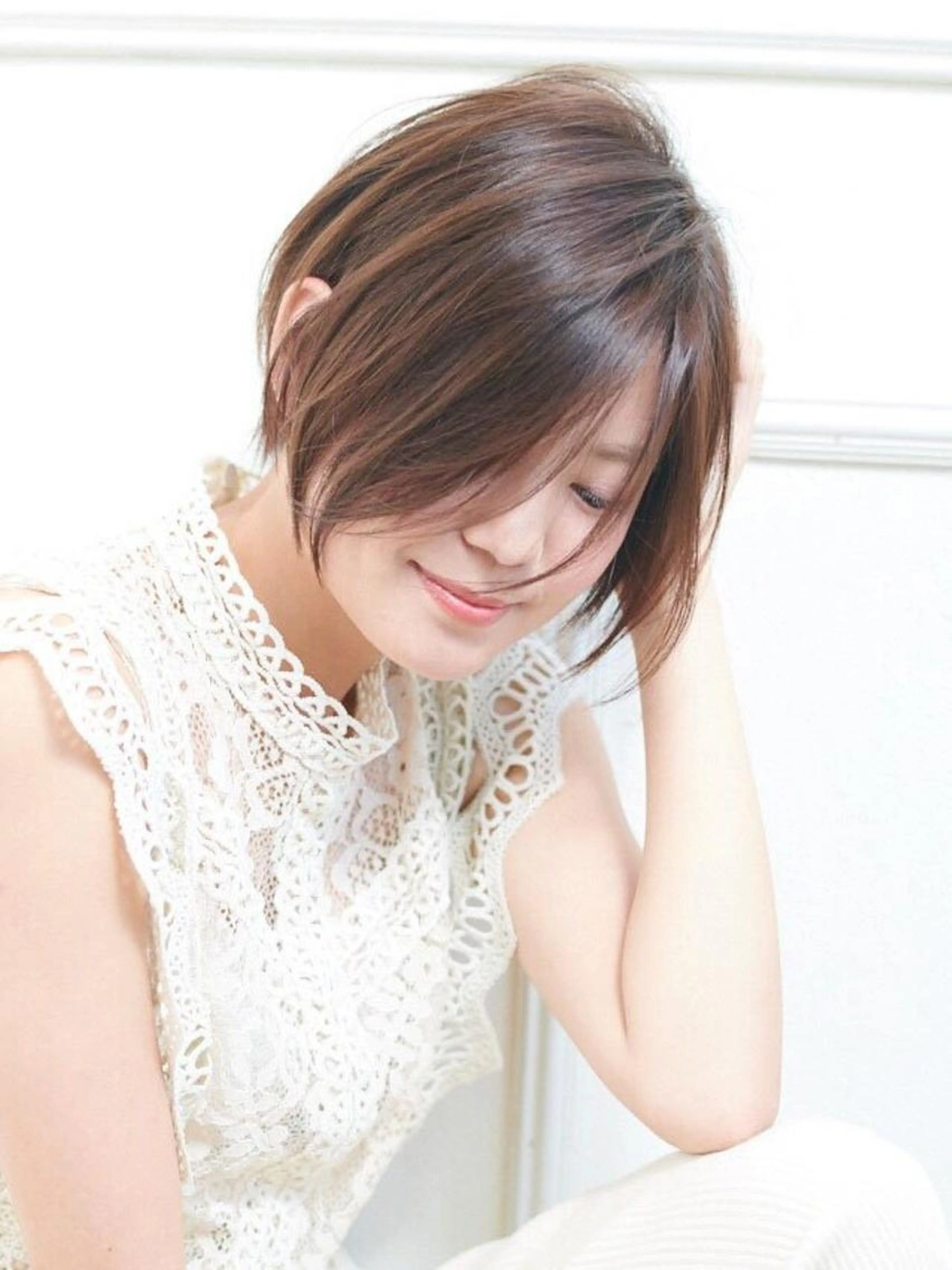 🌈ショートデザインにオススメ🌈　カット＋髪質改善縮毛矯正《ポイント》＋Aujua💓オージュアトリートメント💕の写真