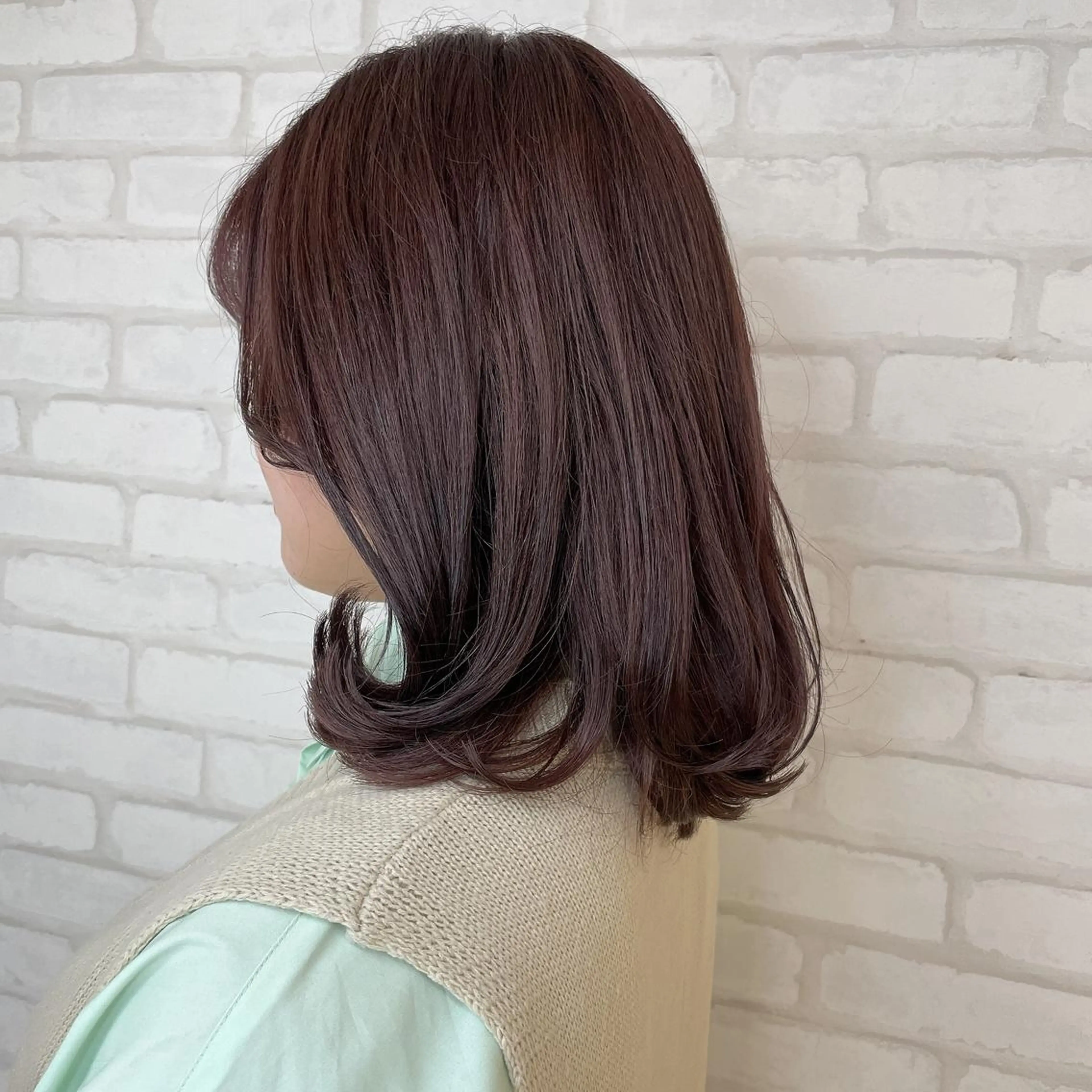 ミディアム カラー abilita AZUSAのヘアスタイル
