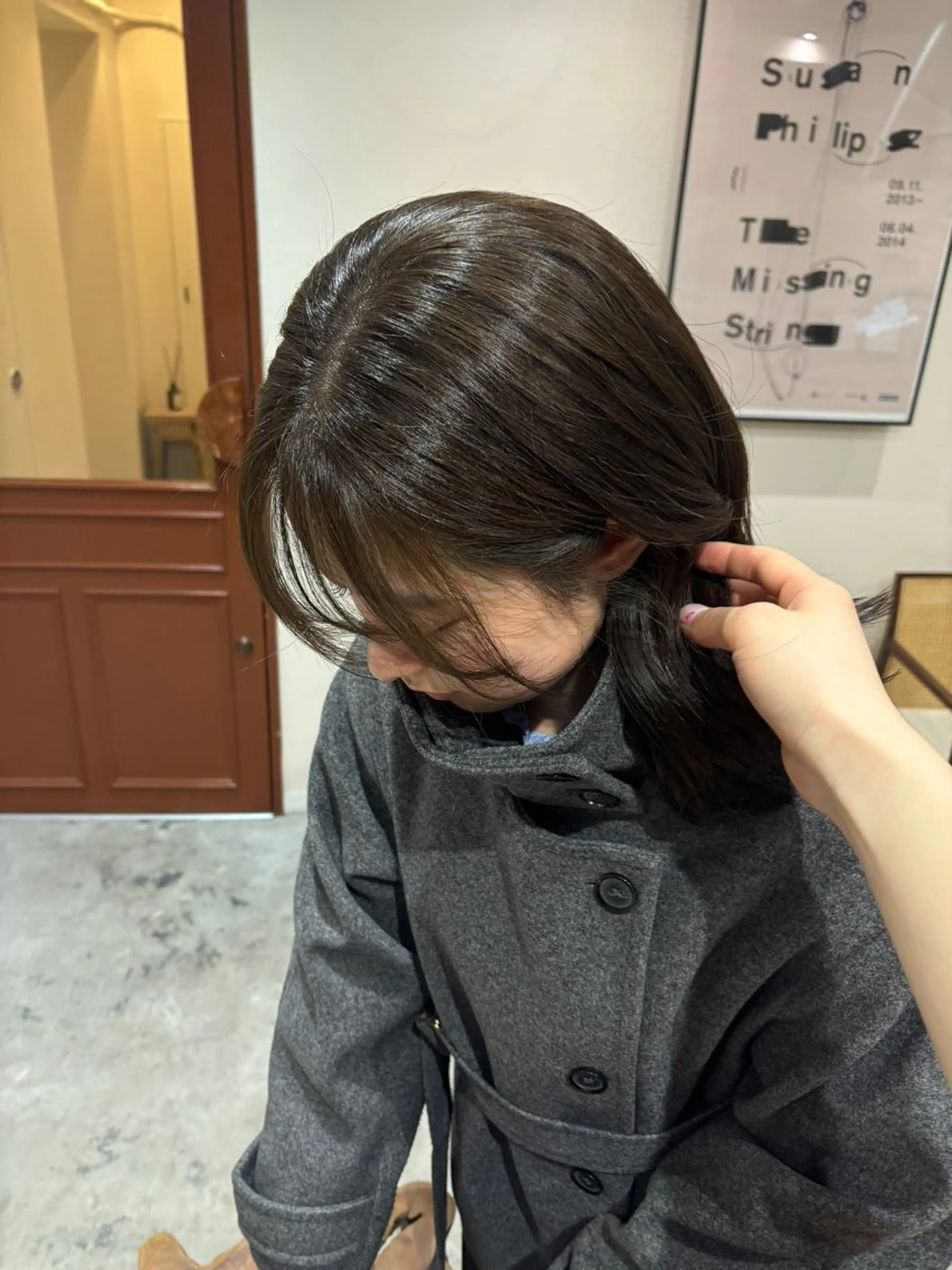 セミロング カラー 透明感カラー ヘアカラー 上條響子/伏見/ 透明感カラーのヘアスタイル