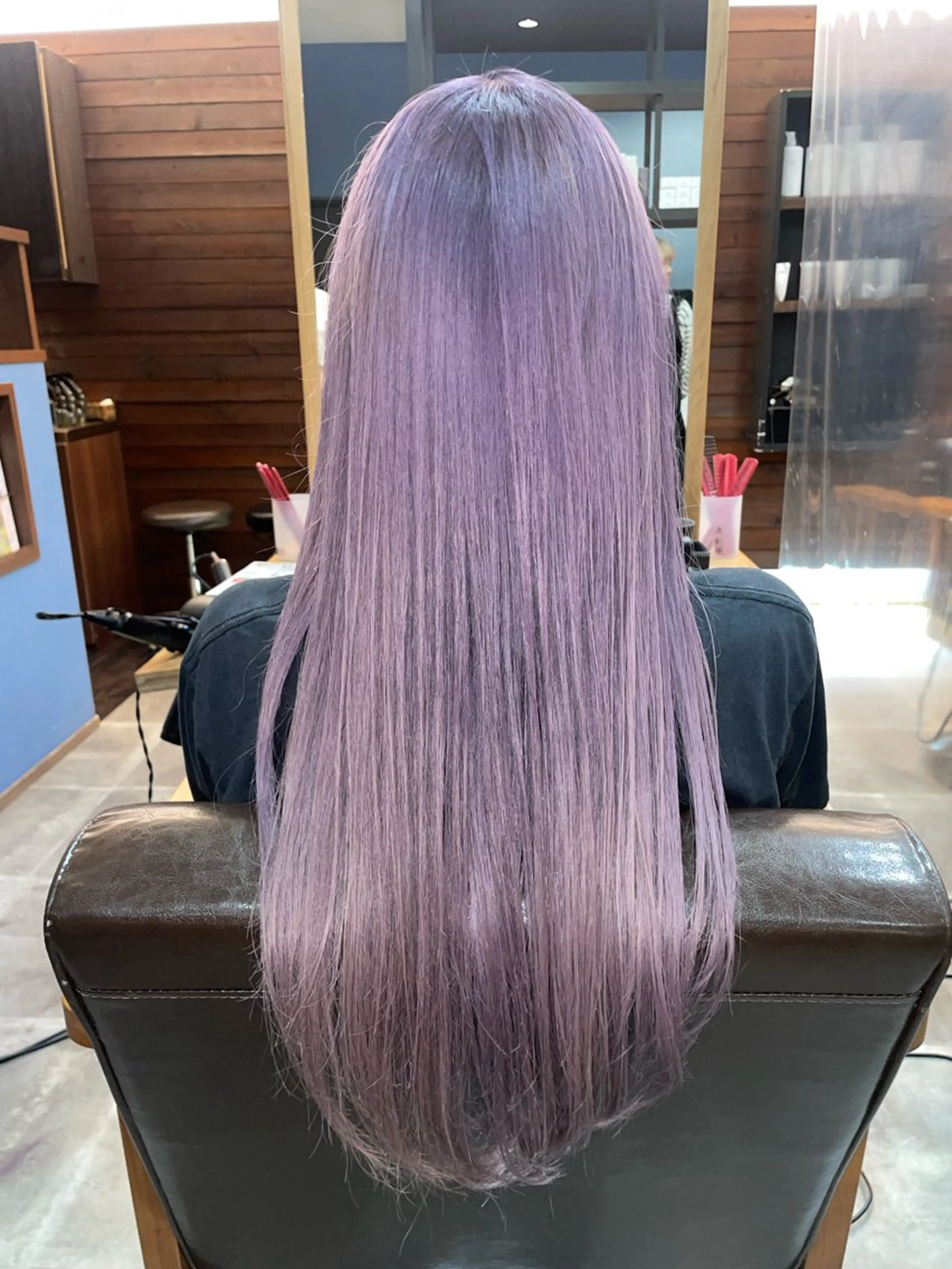 ロング カラー ブリーチ ピンクカラー ピンクパープル パープルカラー ヘアカラー 🎀Kubu🍀 Natsumu🎀のヘアスタイル