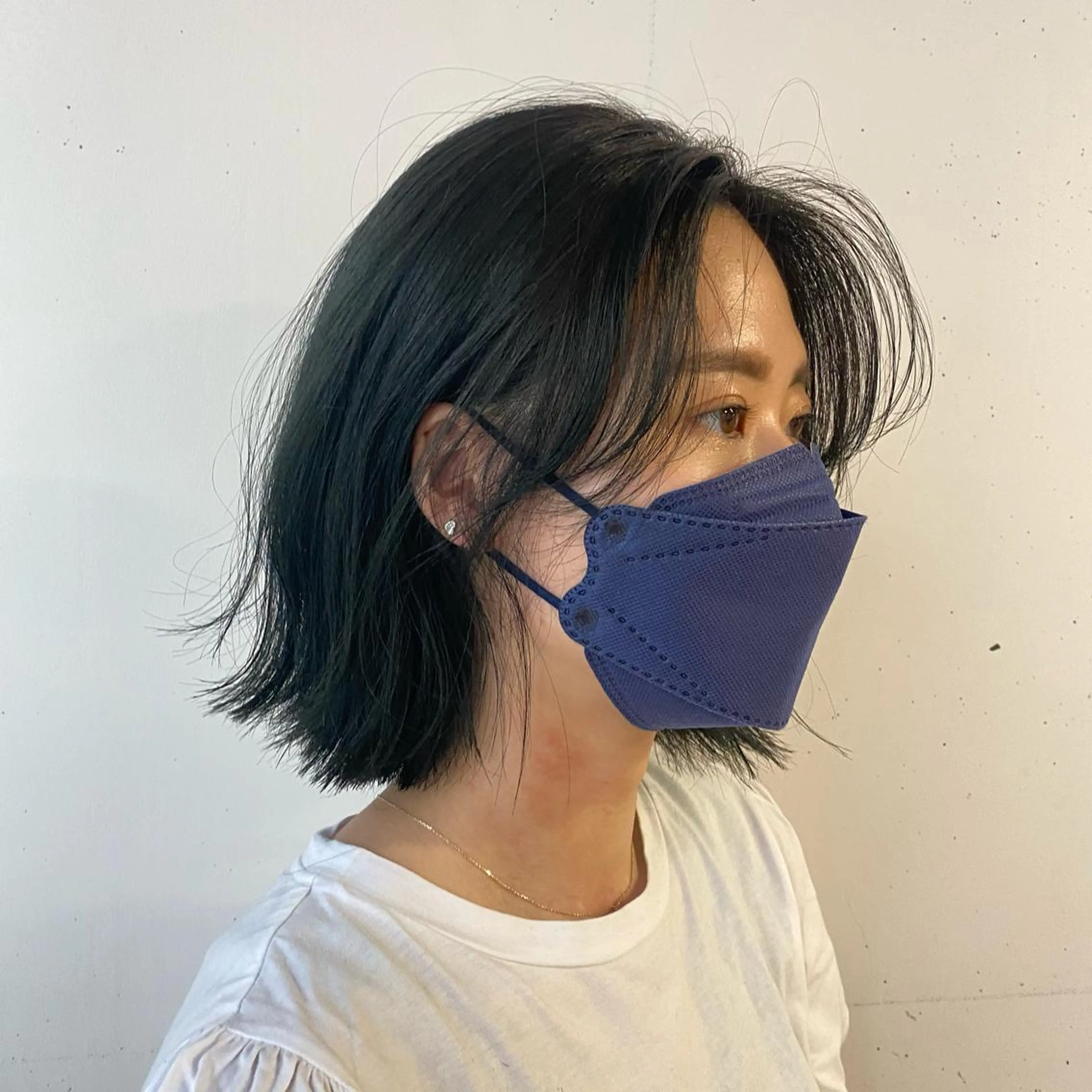 ショート 切りっぱなしボブ ボブ Aust hair Stella新宿所属・Yuki☺︎パーマ レイヤーカットのヘアスタイル