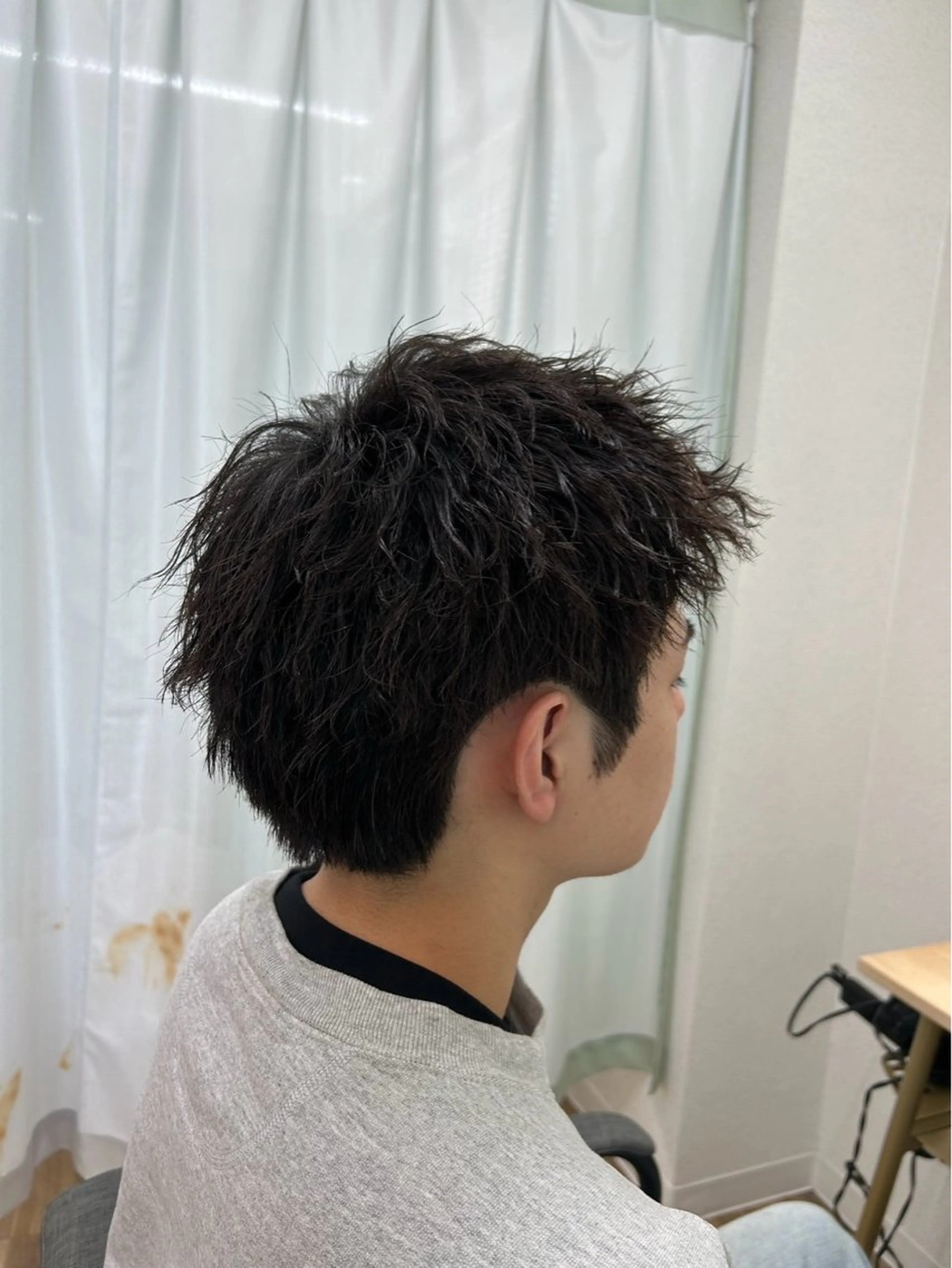 メンズカット+ツイストパーマの写真