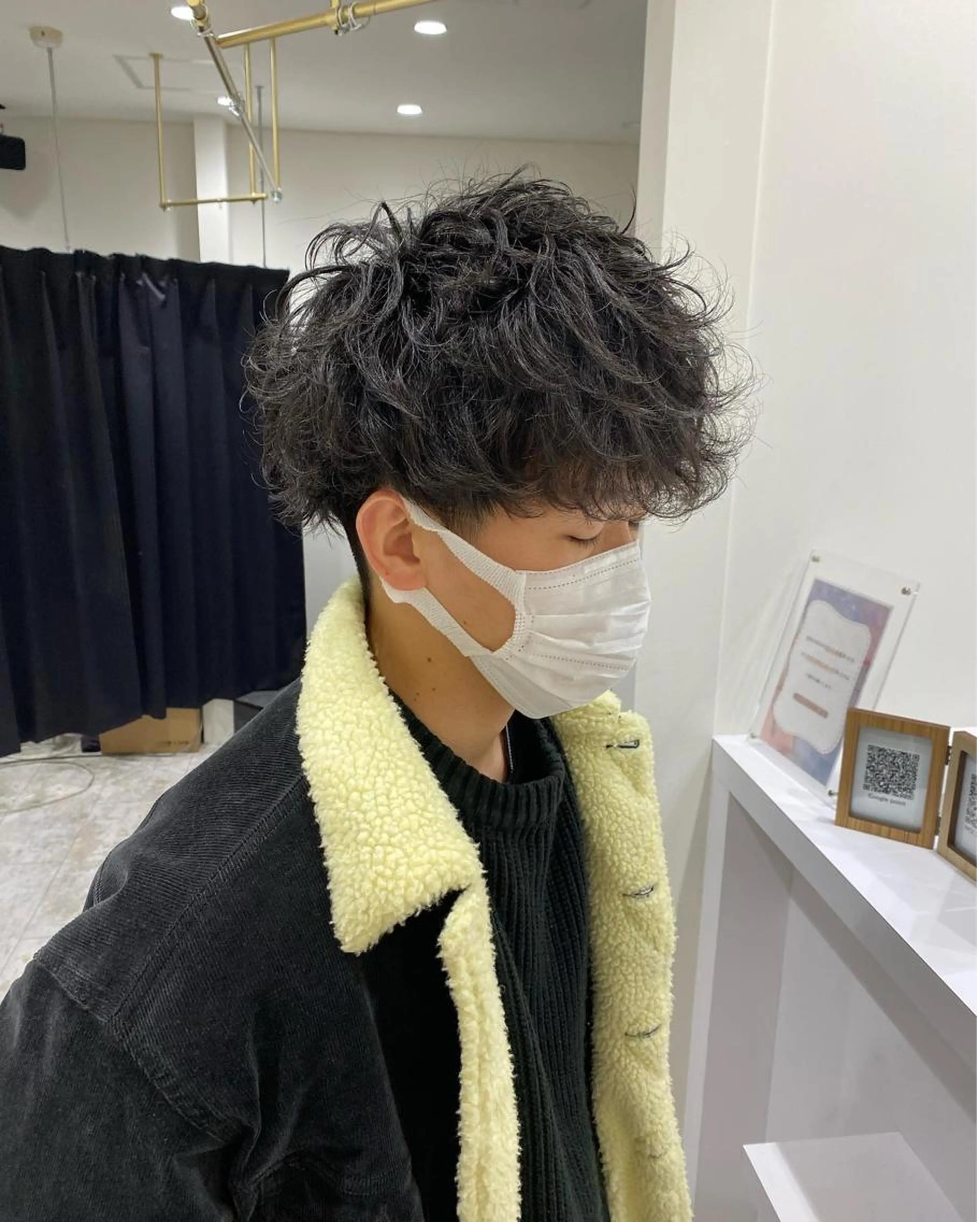 【モテメンズコース】選べるメンズデザインパーマ+束感カットの写真