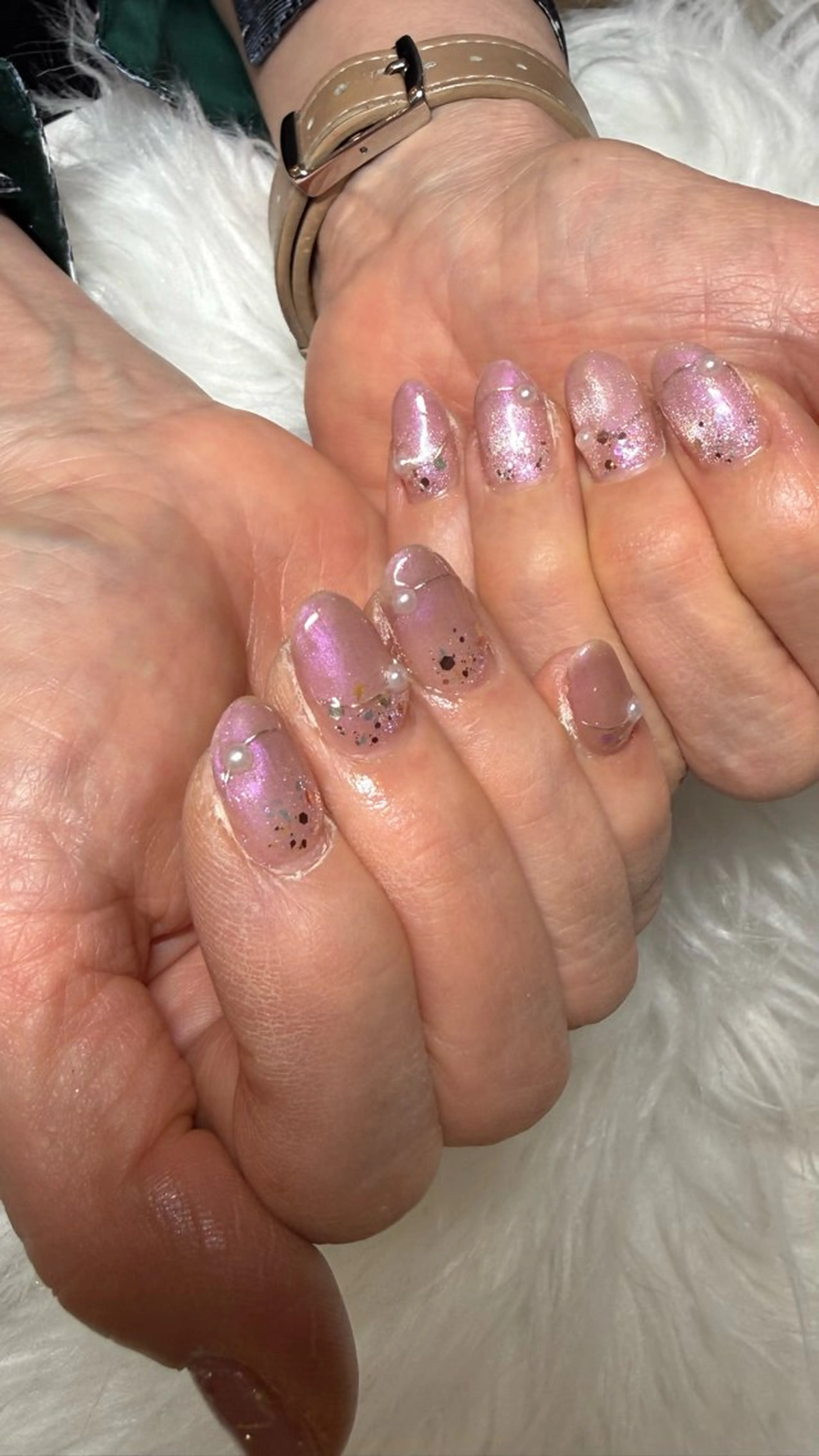 ネイル マグネットネイル 春ネイル ハンドネイル ジュジュネイル所属・juju nailのネイルデザイン