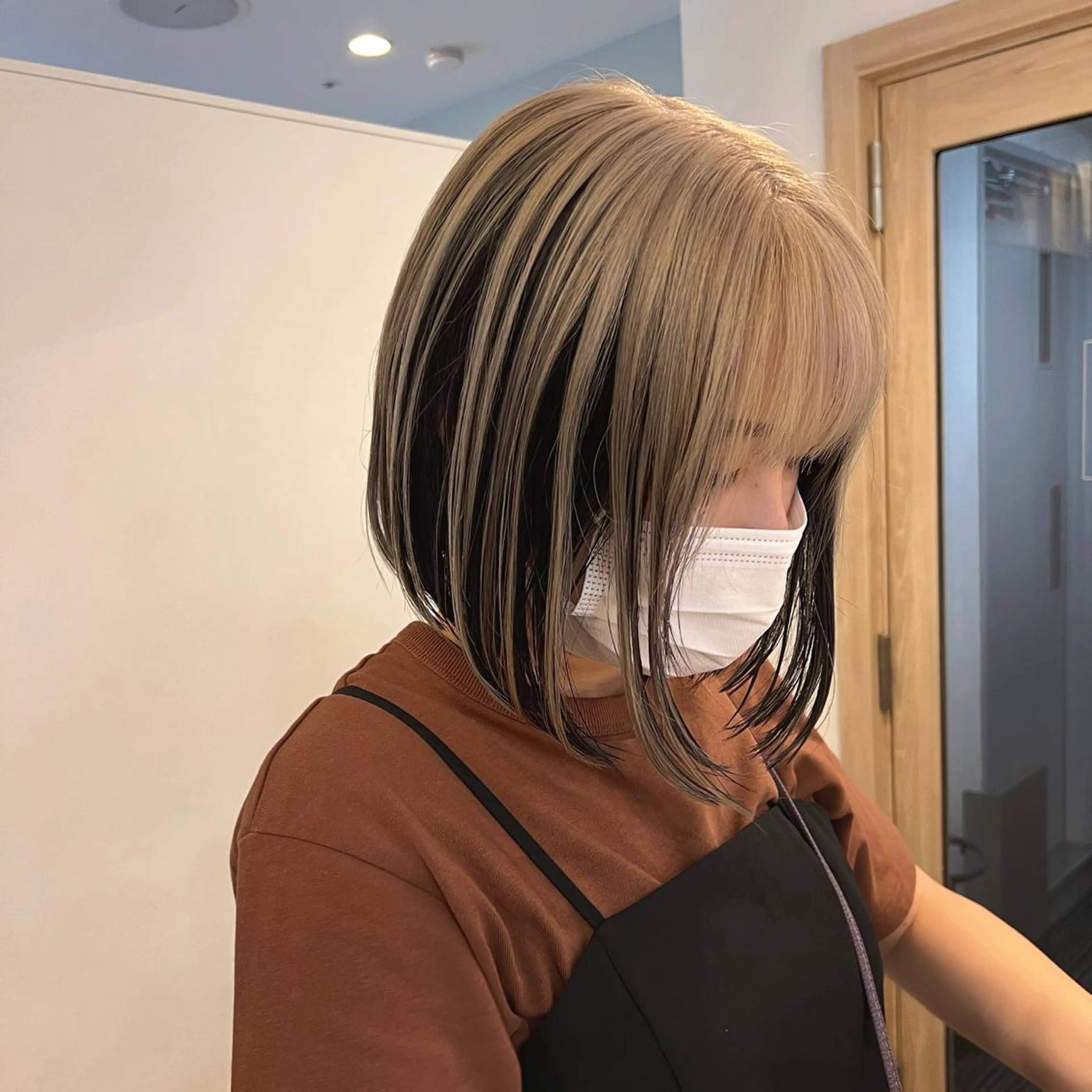 ミディアム カラー ショート・ボブパーマ 指名No.1かけるのヘアスタイル