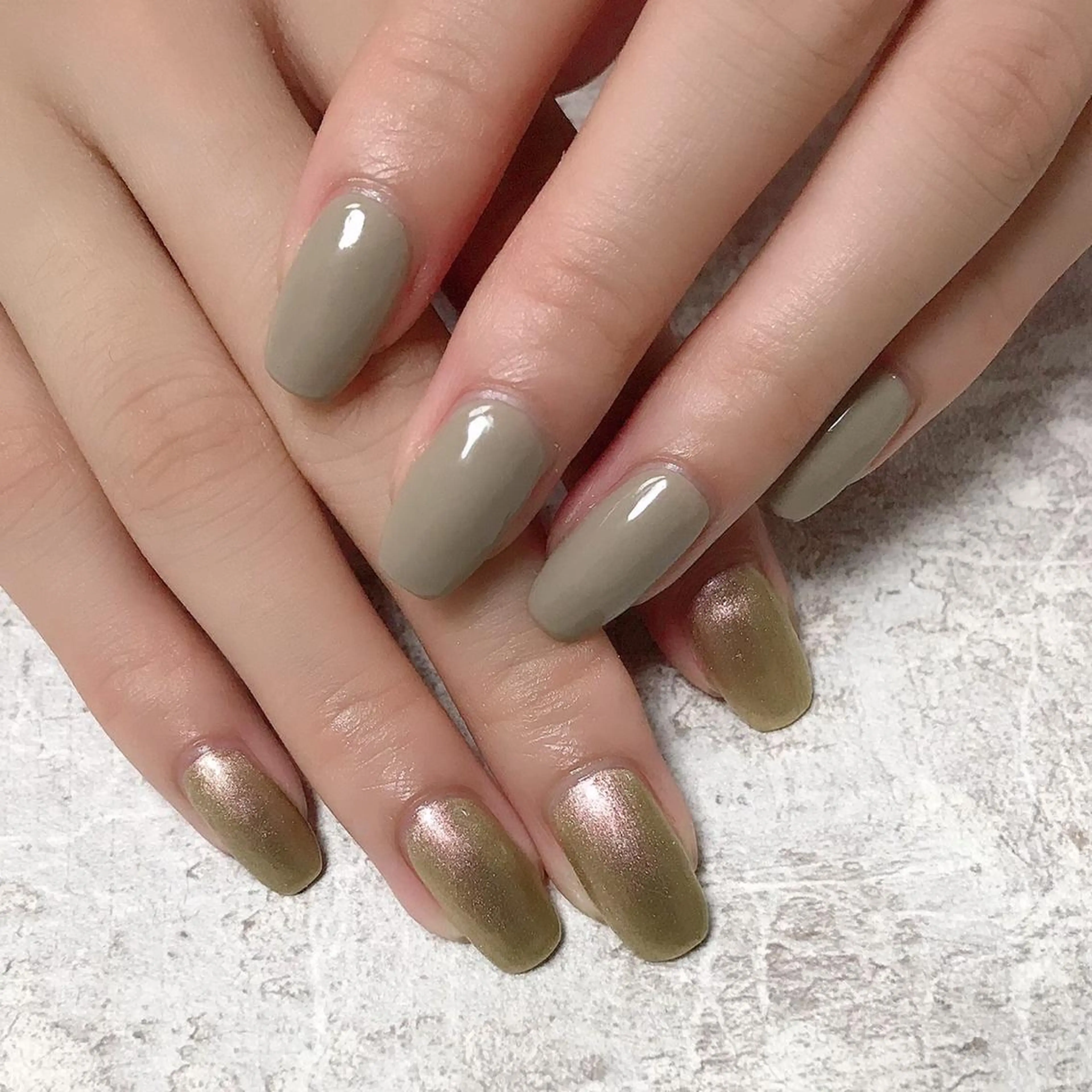 ネイル ワンカラーネイル ハンドネイル Mogu nail 二子玉川のネイルデザイン