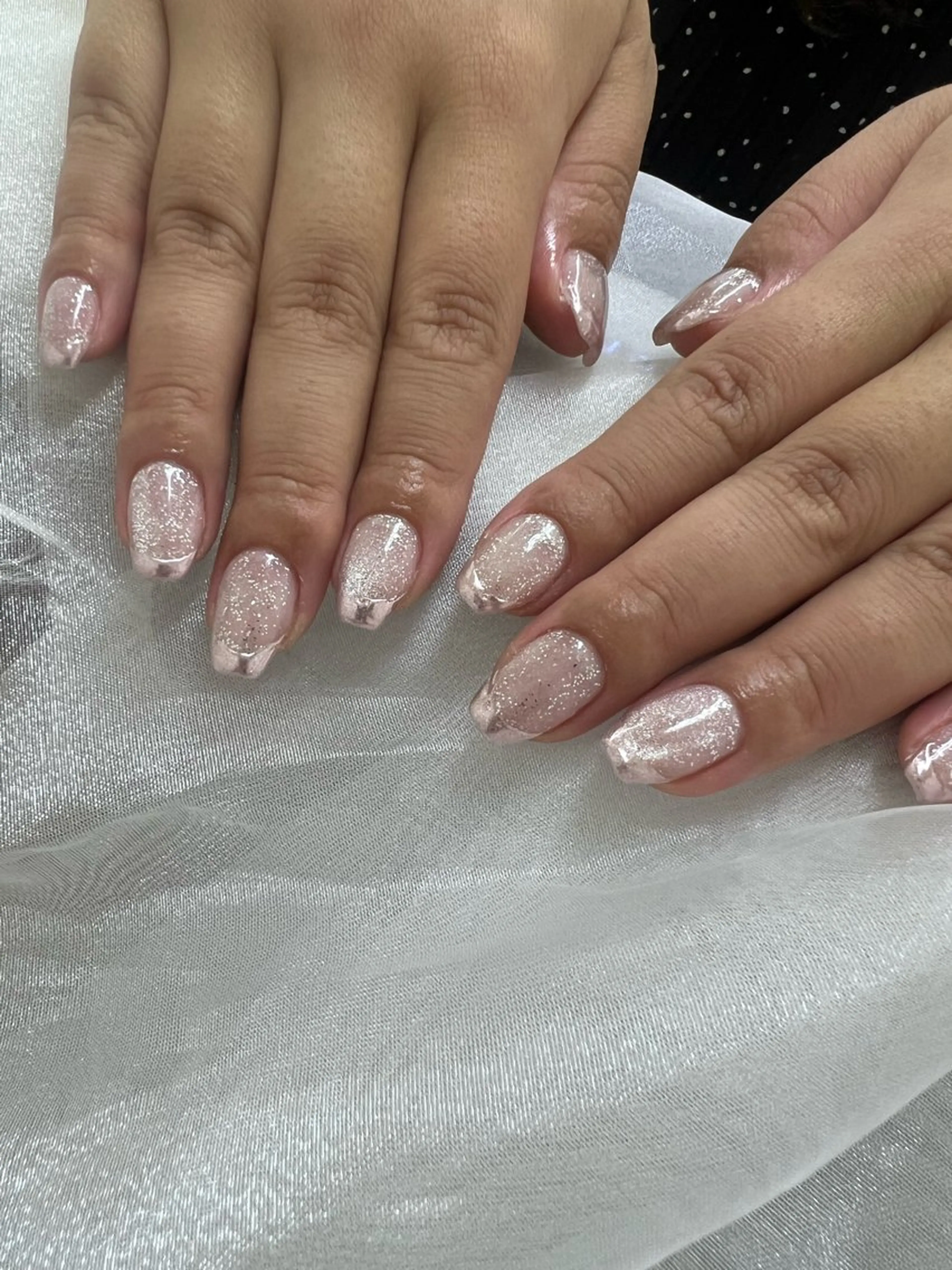 ネイル フレンチネイル マグネットネイル ミラーネイル 🌺新小岩VILL Asa.のネイルデザイン