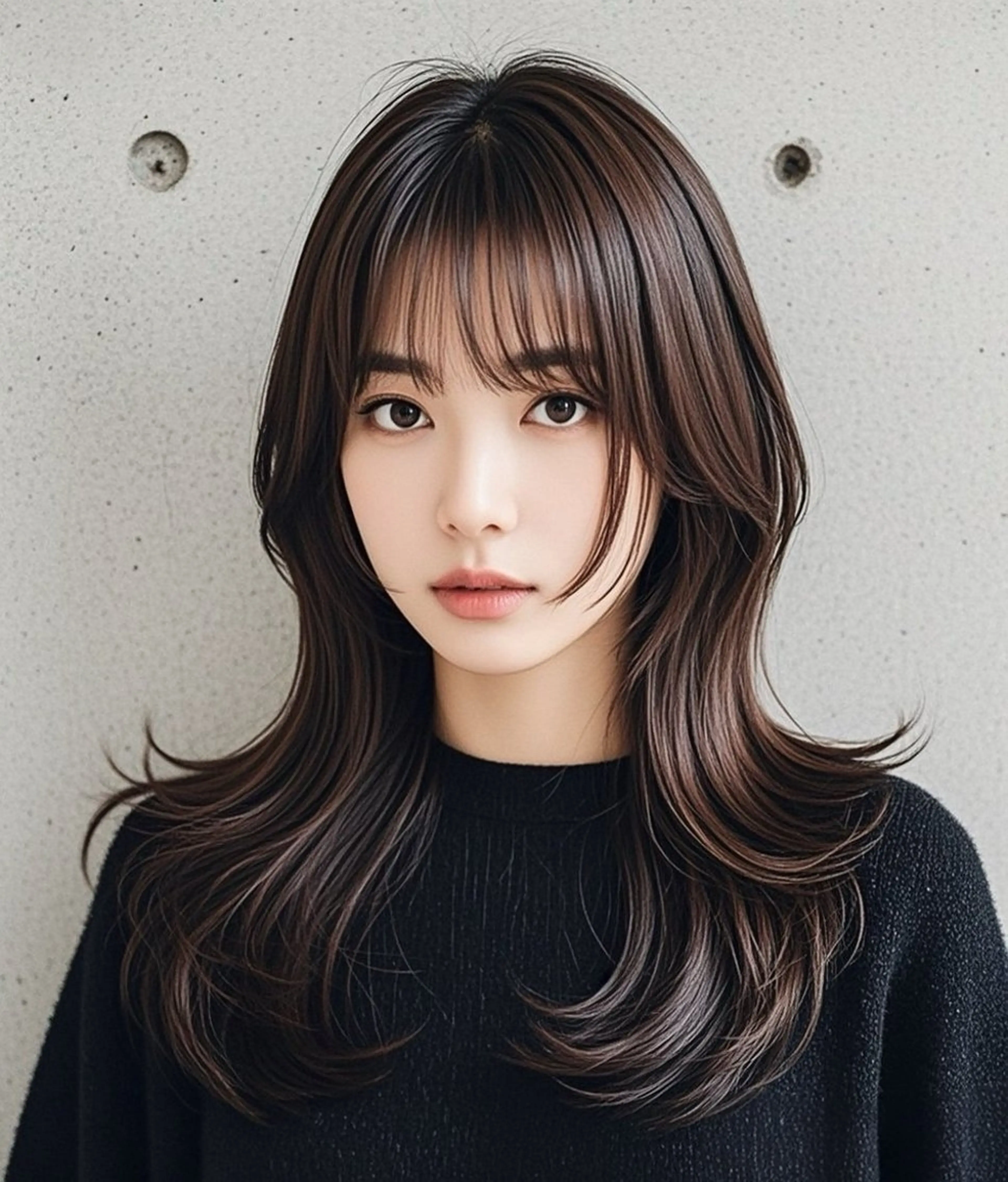 ロング ショートボブ アッシュ ボブ くびれヘア ハッシュカット カット ヘアカラー トリートメント ウルフカット 811 大阪梅田 ウルフのヘアスタイル