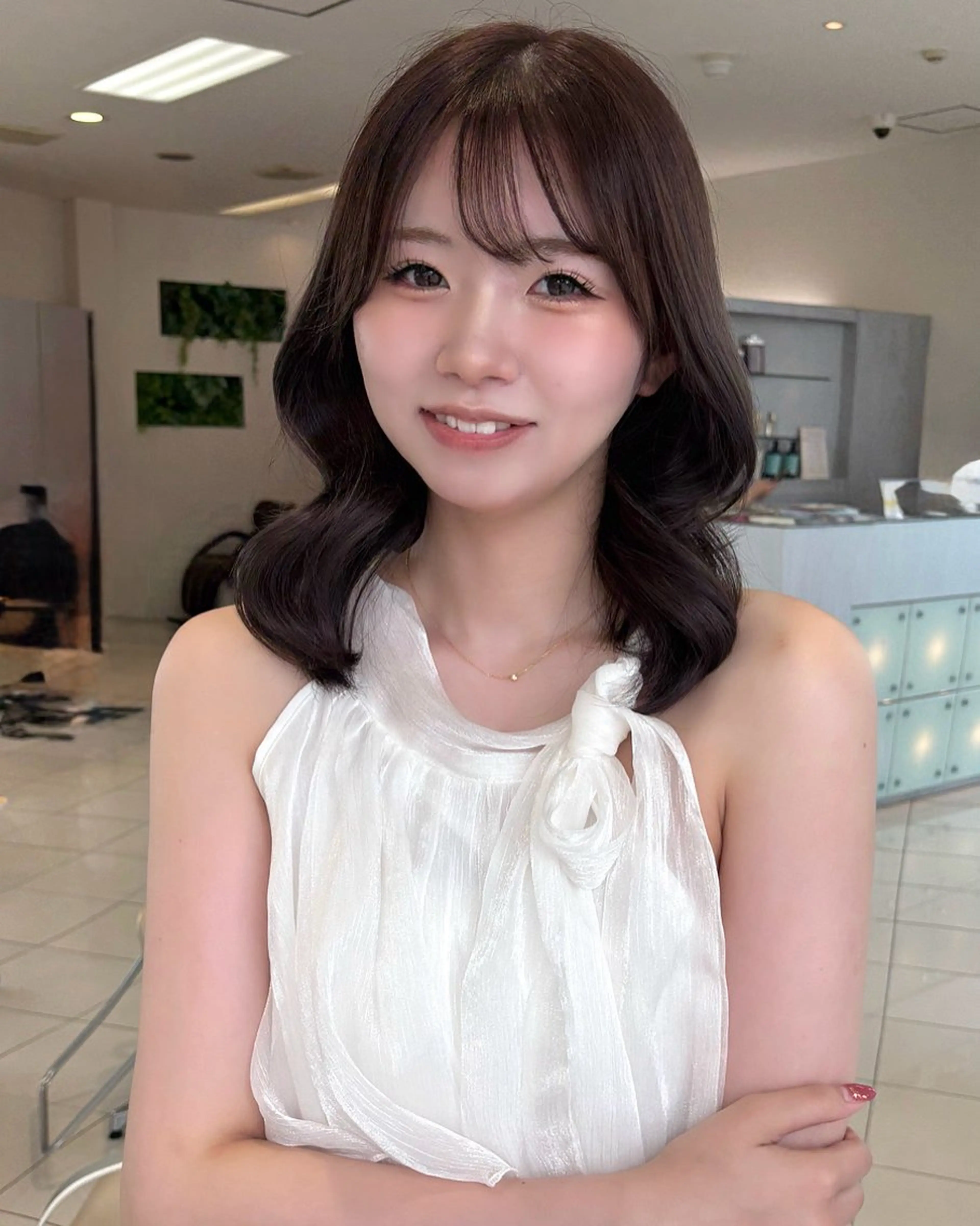 ミディアム 盛れる韓国ヘア🩰/ 透明感カラー/華のヘアスタイル