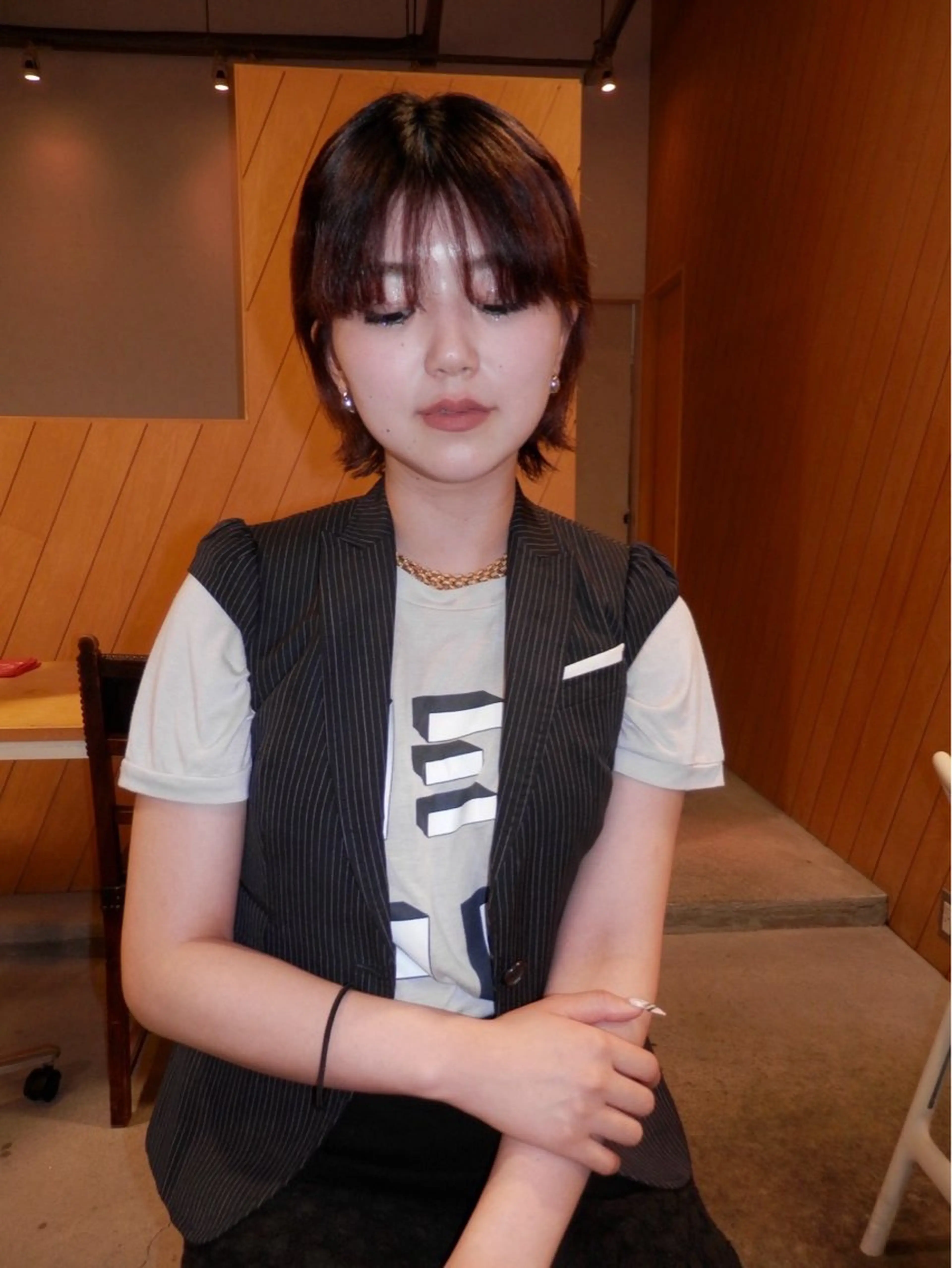 ミディアム カラー IRO所属・岡田 祐樹のヘアスタイル