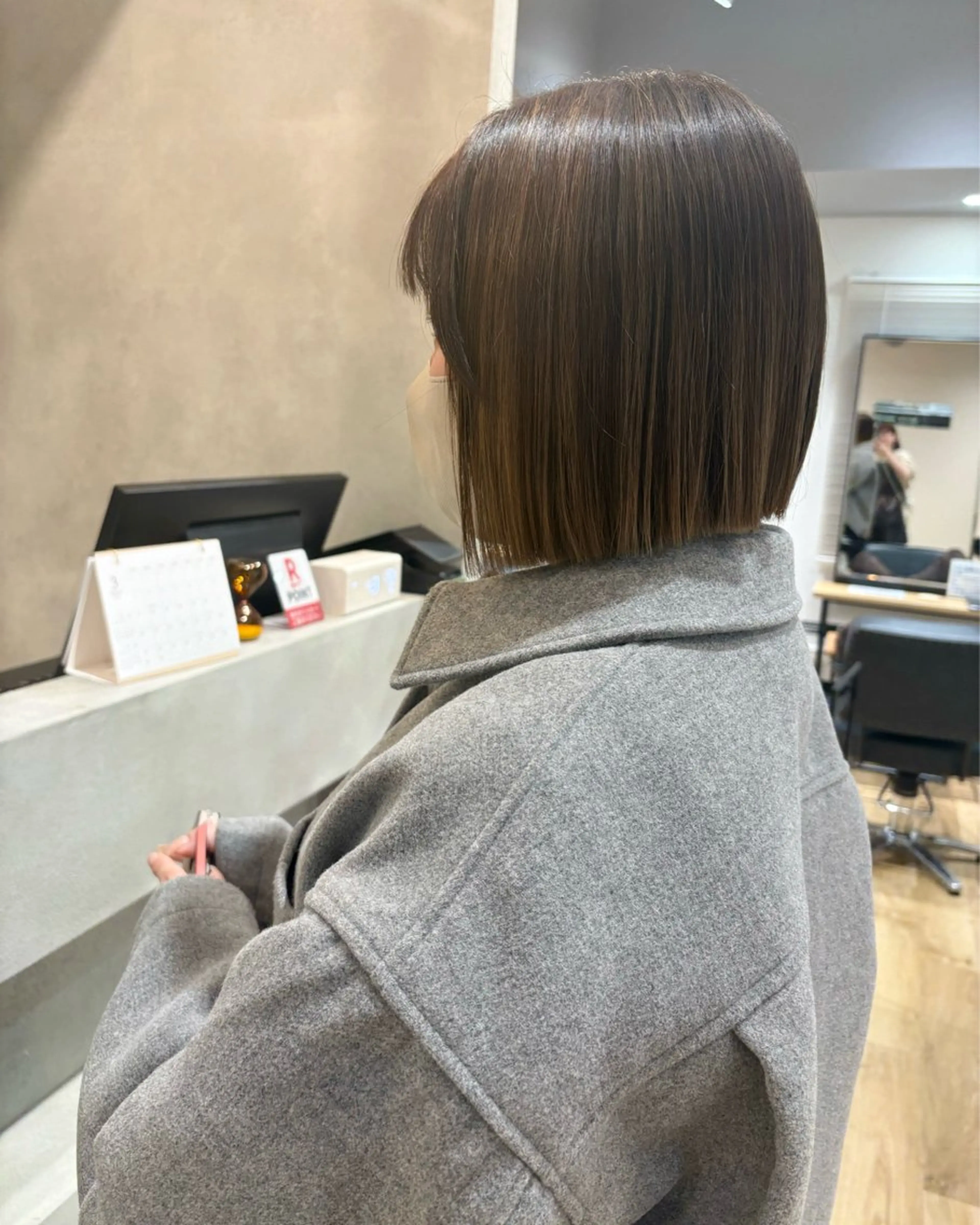 ショート 切りっぱなしボブ ボブ カット まつい みるのヘアスタイル