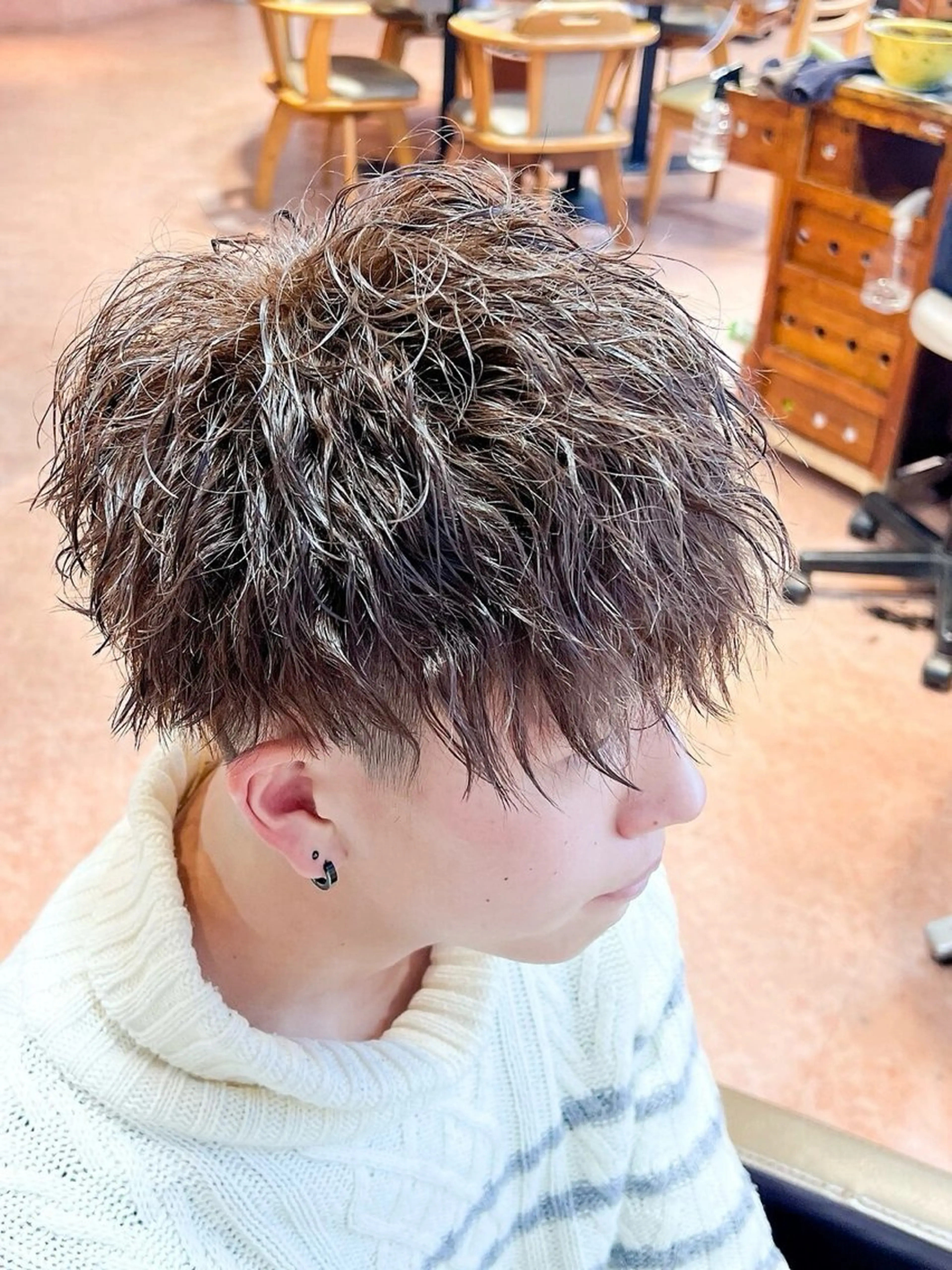 ショート パーマ カット パーマ grandage池袋所属・伊東 颯のヘアスタイル