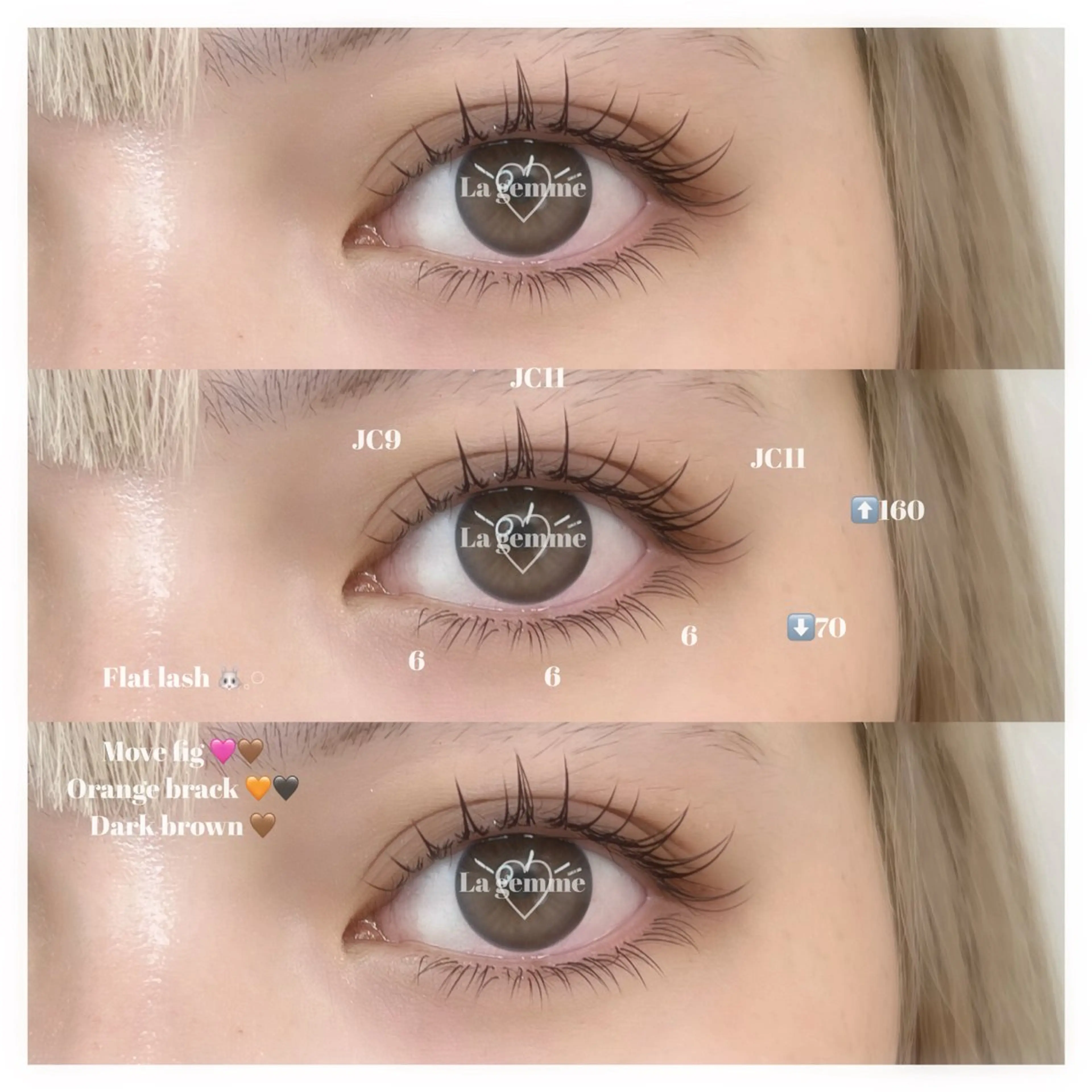 🉐♡【 上下付け放題 💞◝✩】色も選べるフラットラッシュ➰🎀₊˚⊹ᡣ𐭩の写真