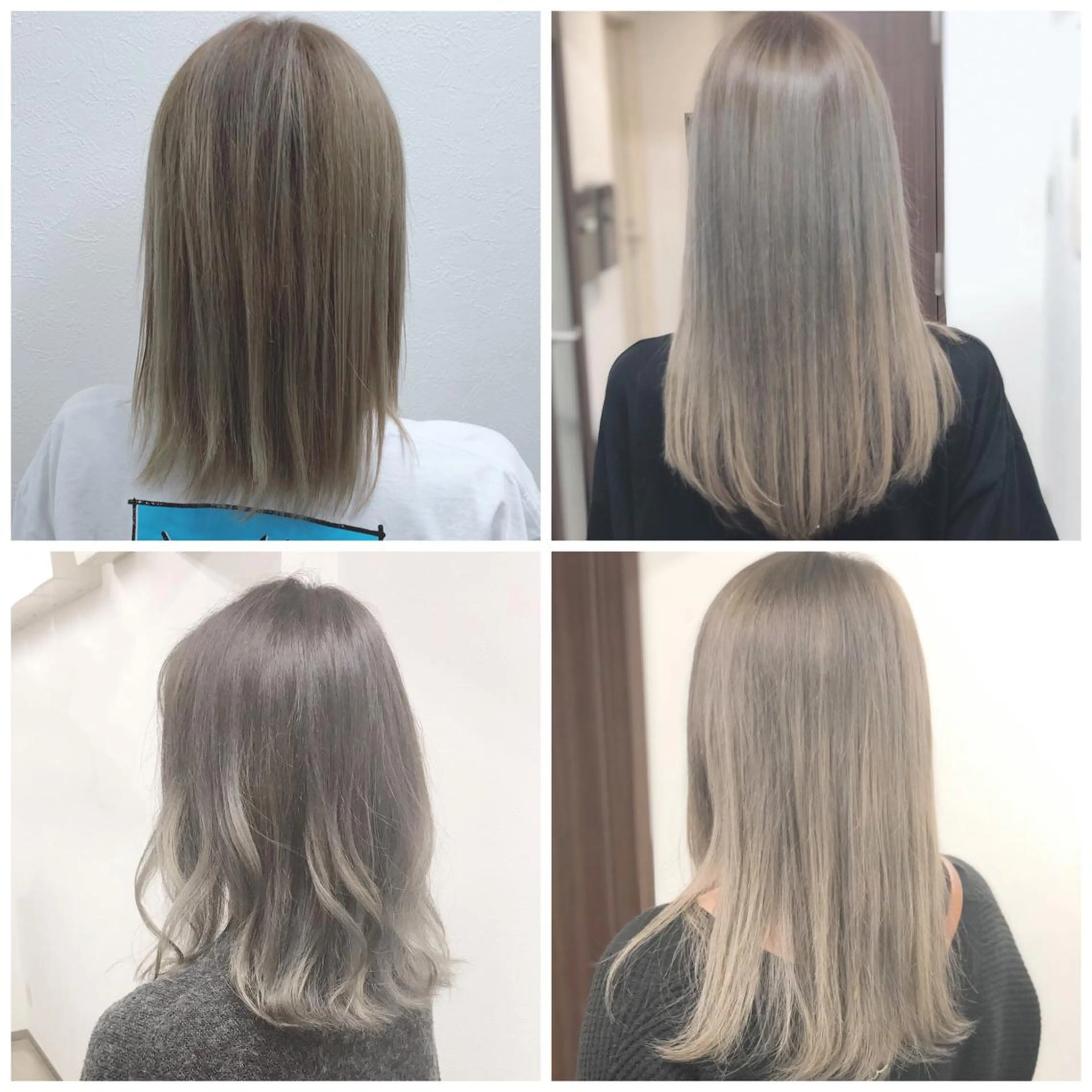 セミロング カラー アッシュ グレージュ ヤナ マネージャーのヘアスタイル