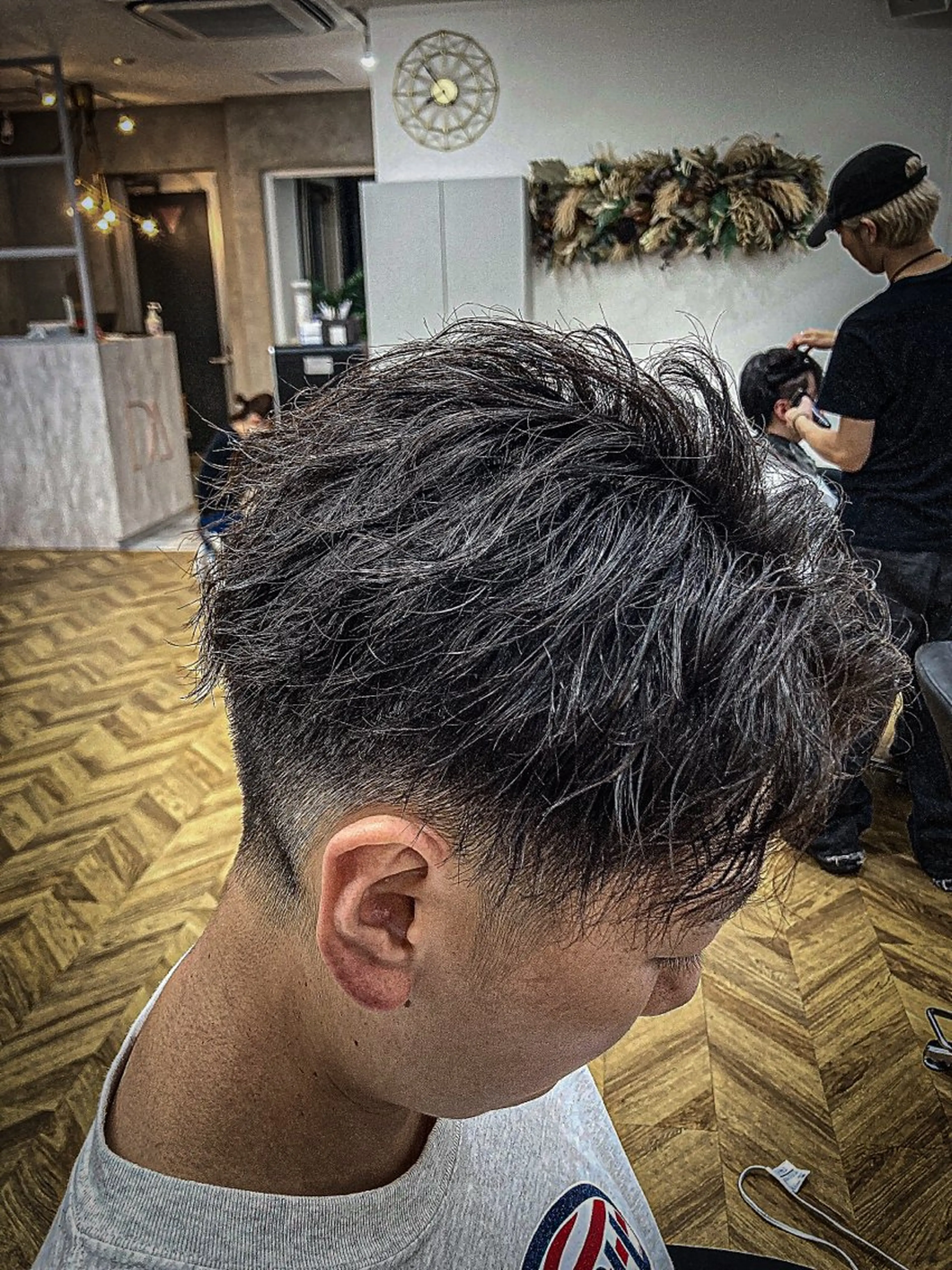 ショート パーマ メンズ 🍎ハッシュカット× 髪質改善🍎カイトのヘアスタイル