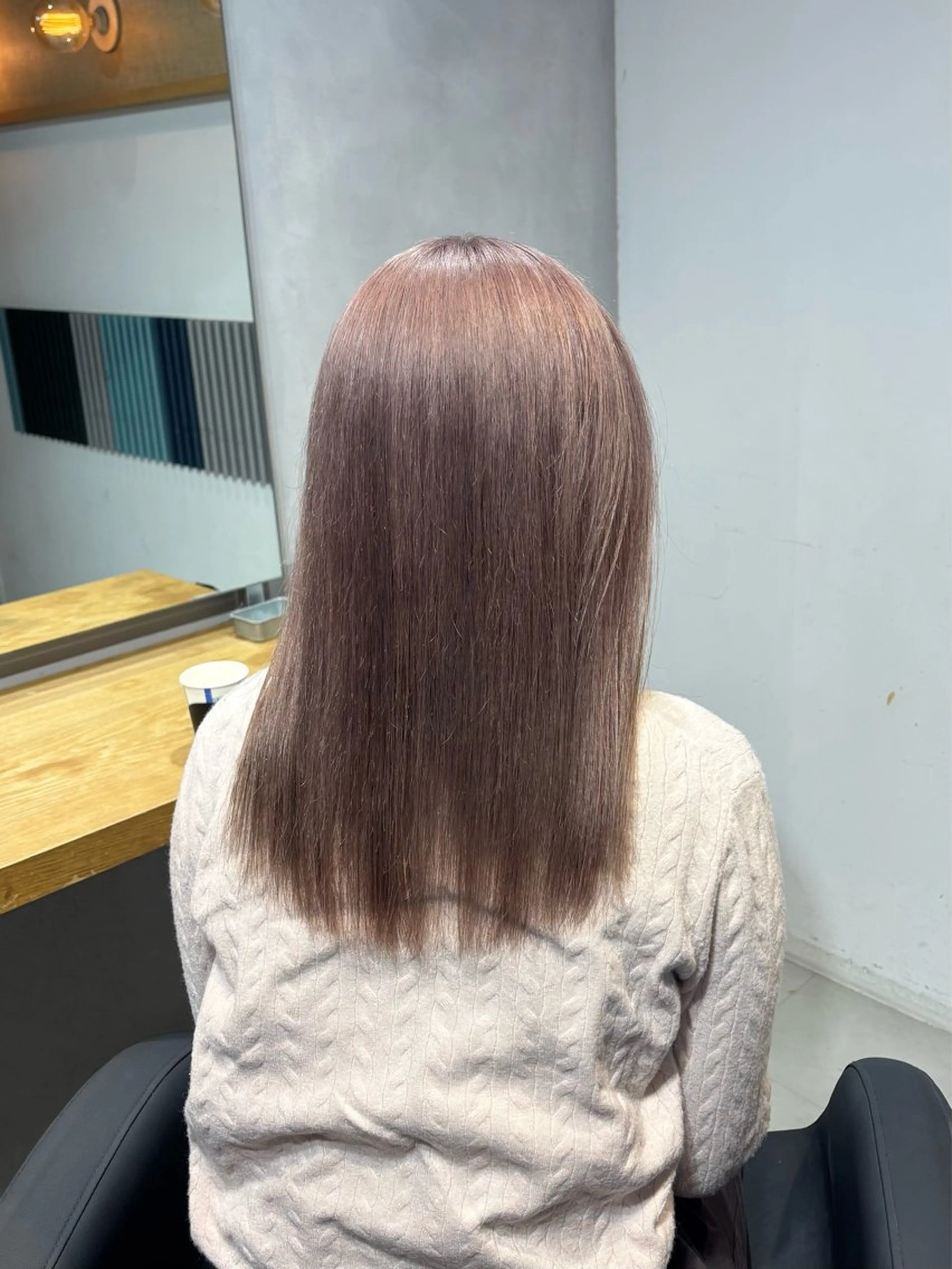 セミロング カラー ヘアカラー トリートメント ☻モエカ/ハイトーン アレンジ☻のヘアスタイル