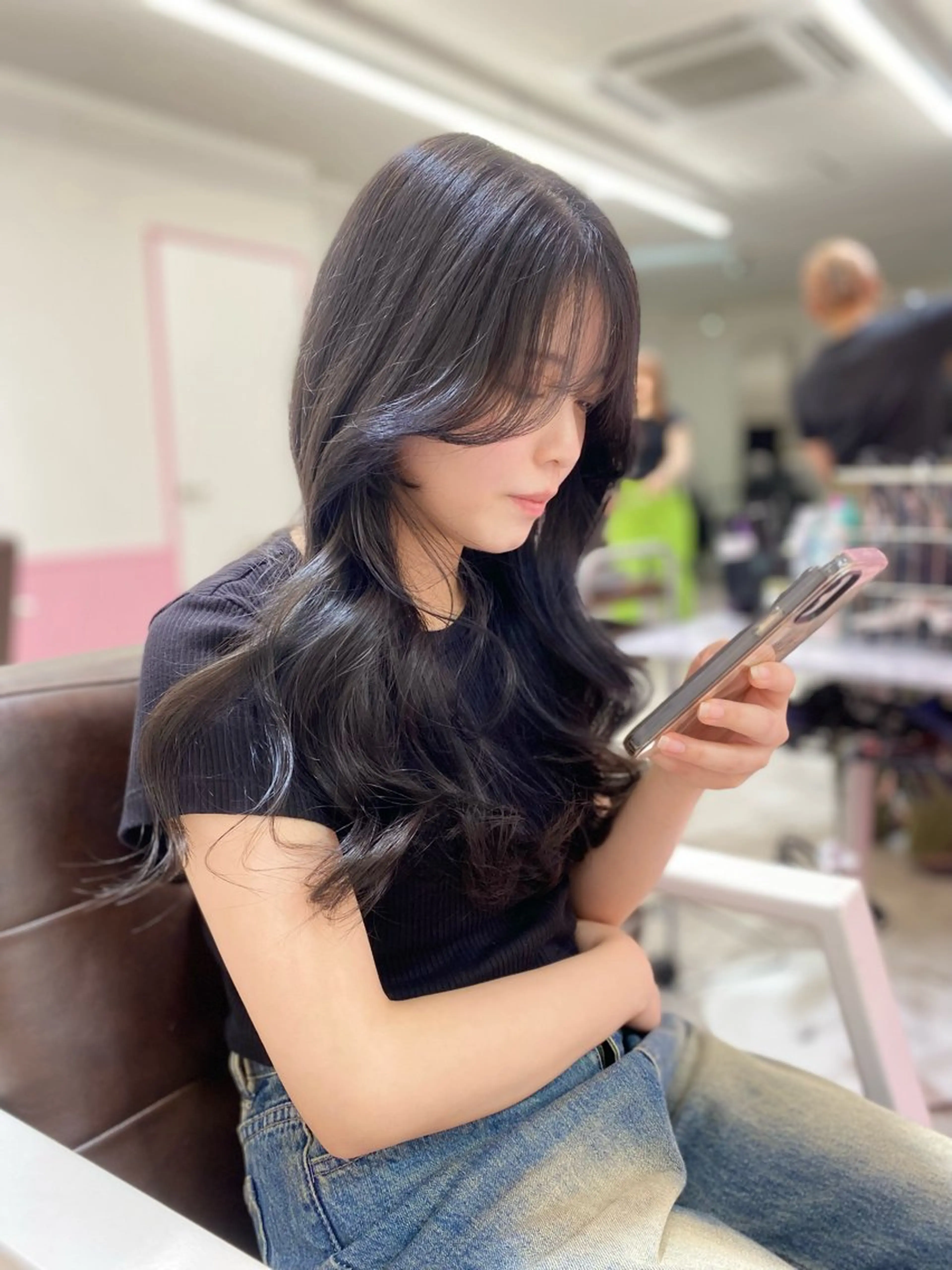 ロング 髪質改善韓国レイヤー SHIORI🦋のヘアスタイル