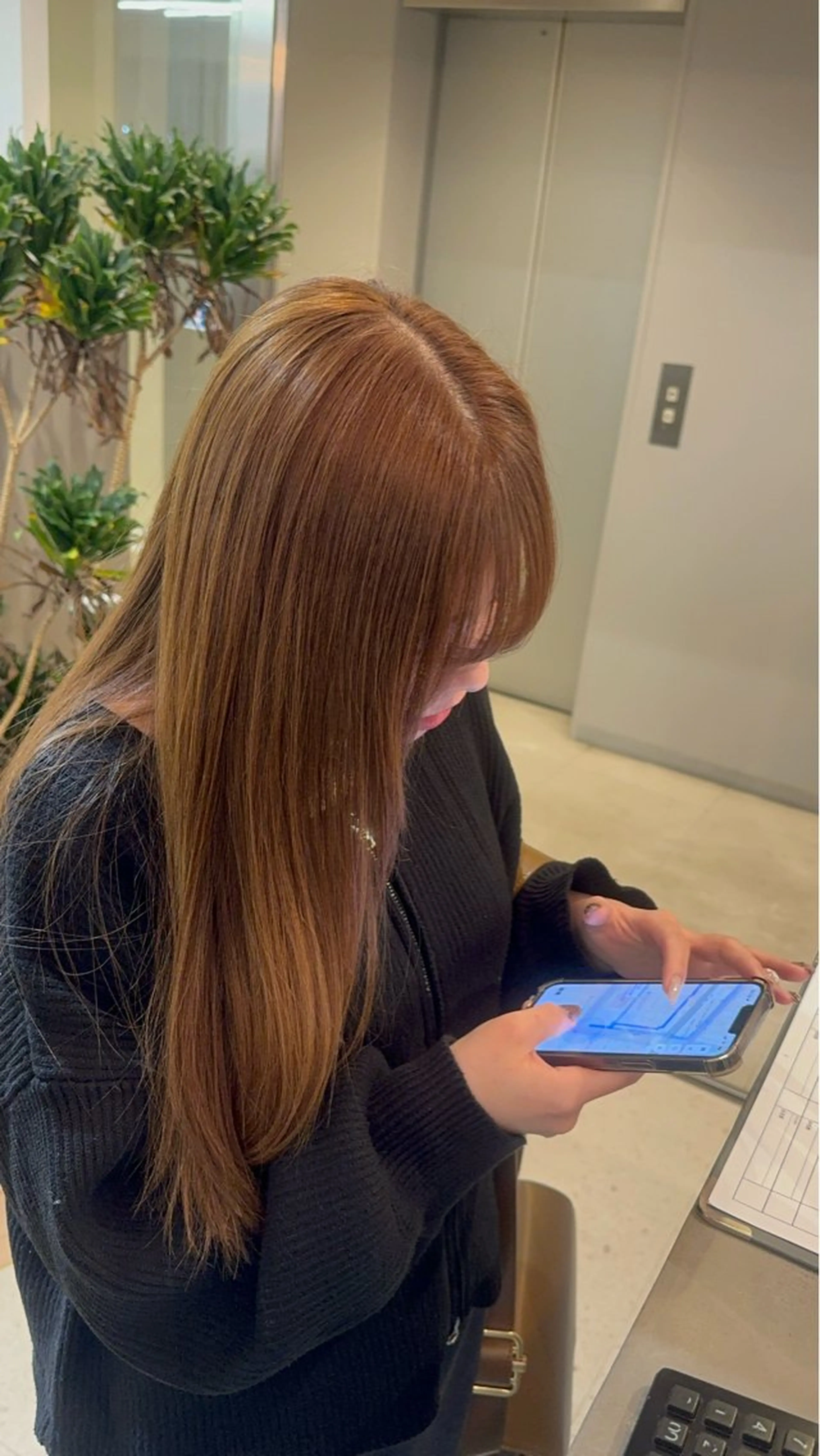 ロング 加藤 優眞のヘアスタイル