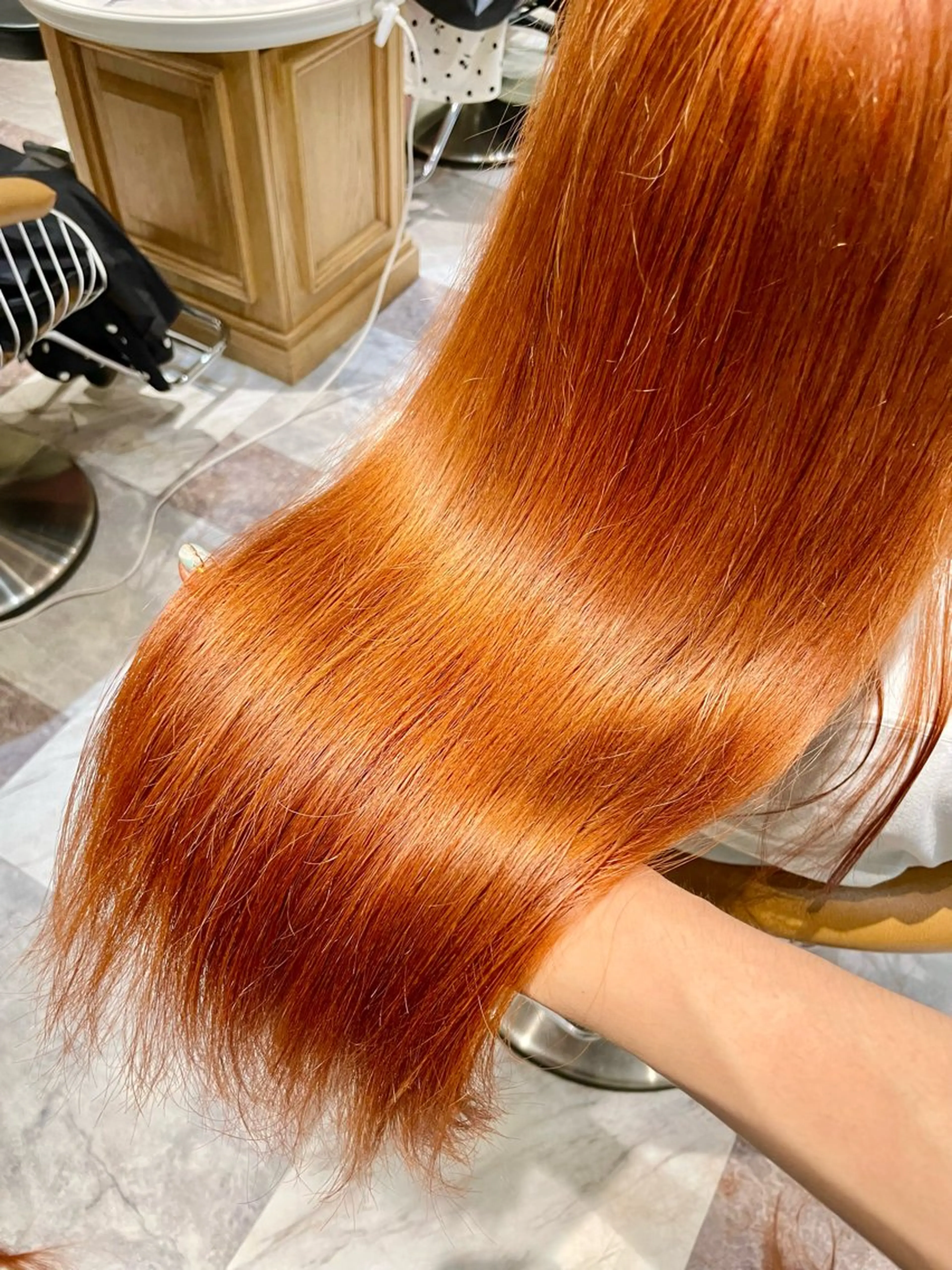 ロング ボブ ハイライト 髪質改善 韓国風ヘア 小顔カット ヘアカラー トリートメント 透明感カラー/カット 髪質改善/森栄範のヘアスタイル