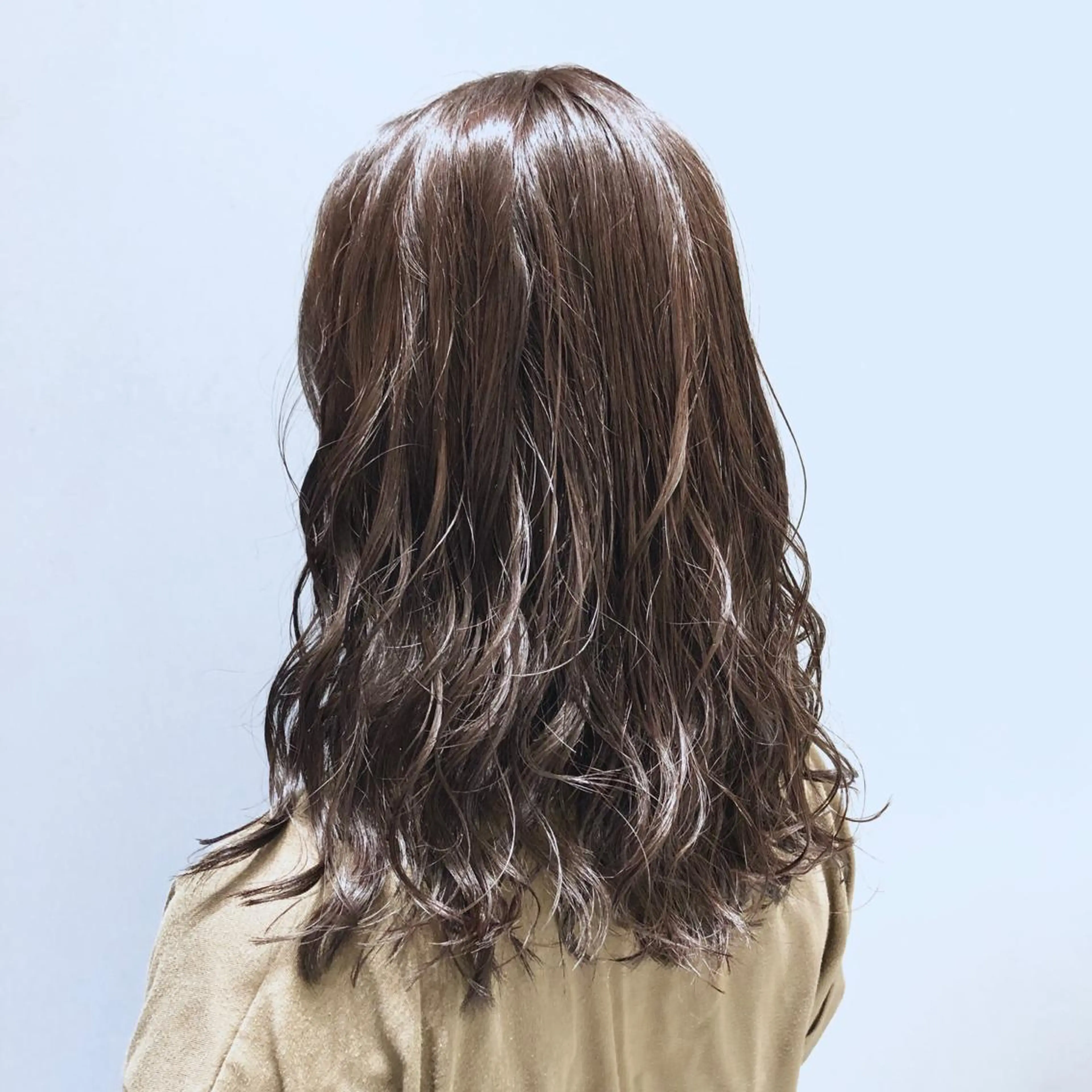 セミロング カラー グレージュ カット ヘアカラー トリートメント 🌈ぷる艶カラー🌈 髪質改善👑柳沼尚貴のヘアスタイル