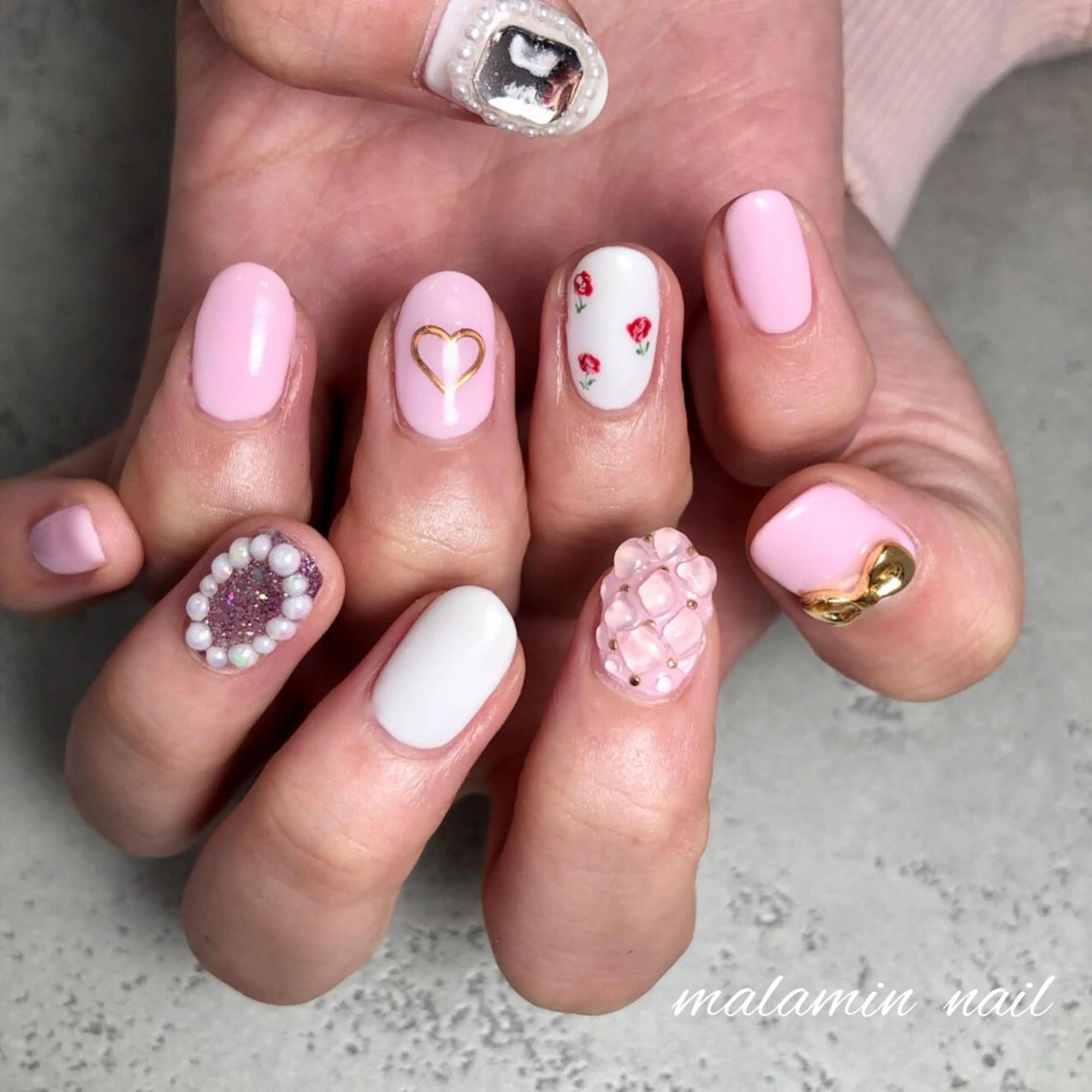 ネイル 持ち込み Nemoto Mariのネイルデザイン