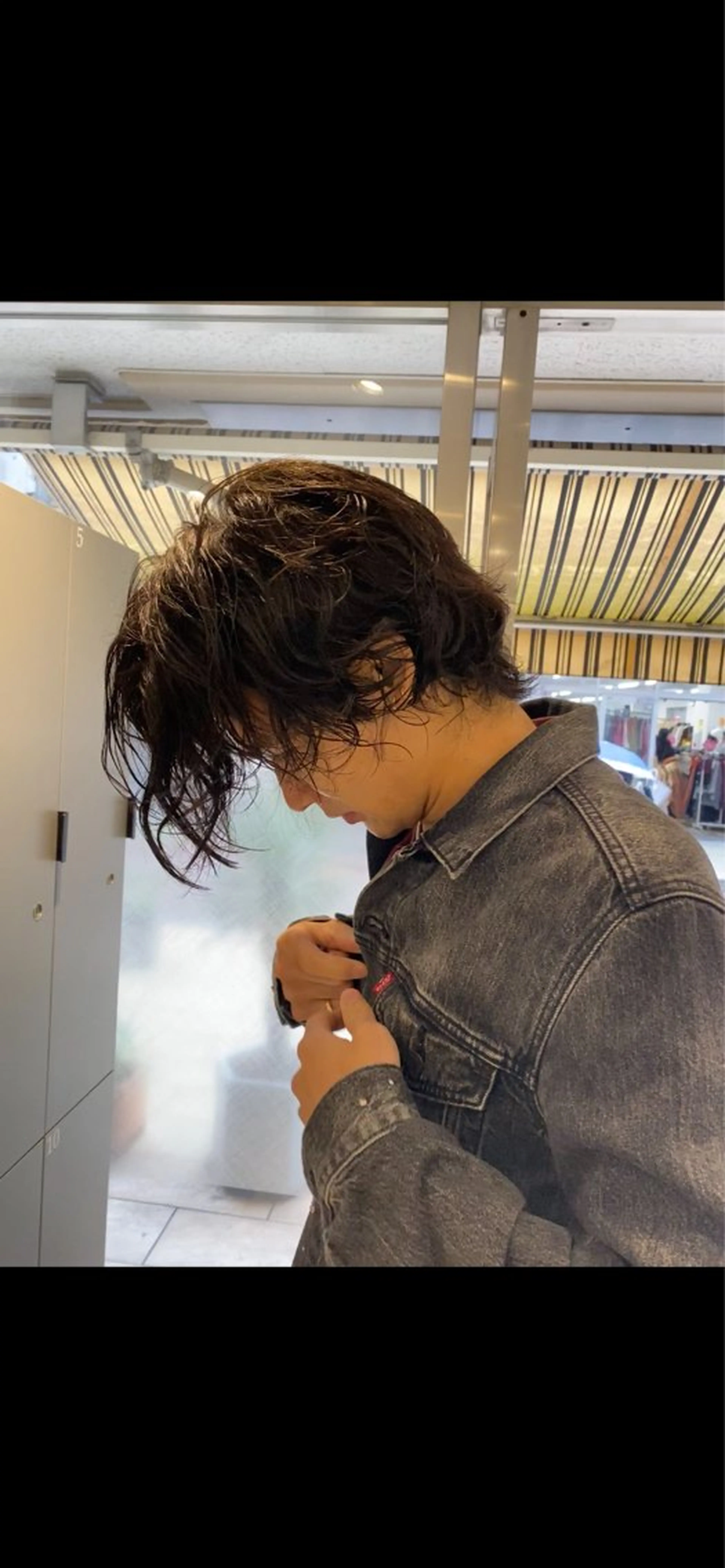 ミディアム パーマ カット パーマ メンズ得意です💥 ハユカといいます❗️のヘアスタイル