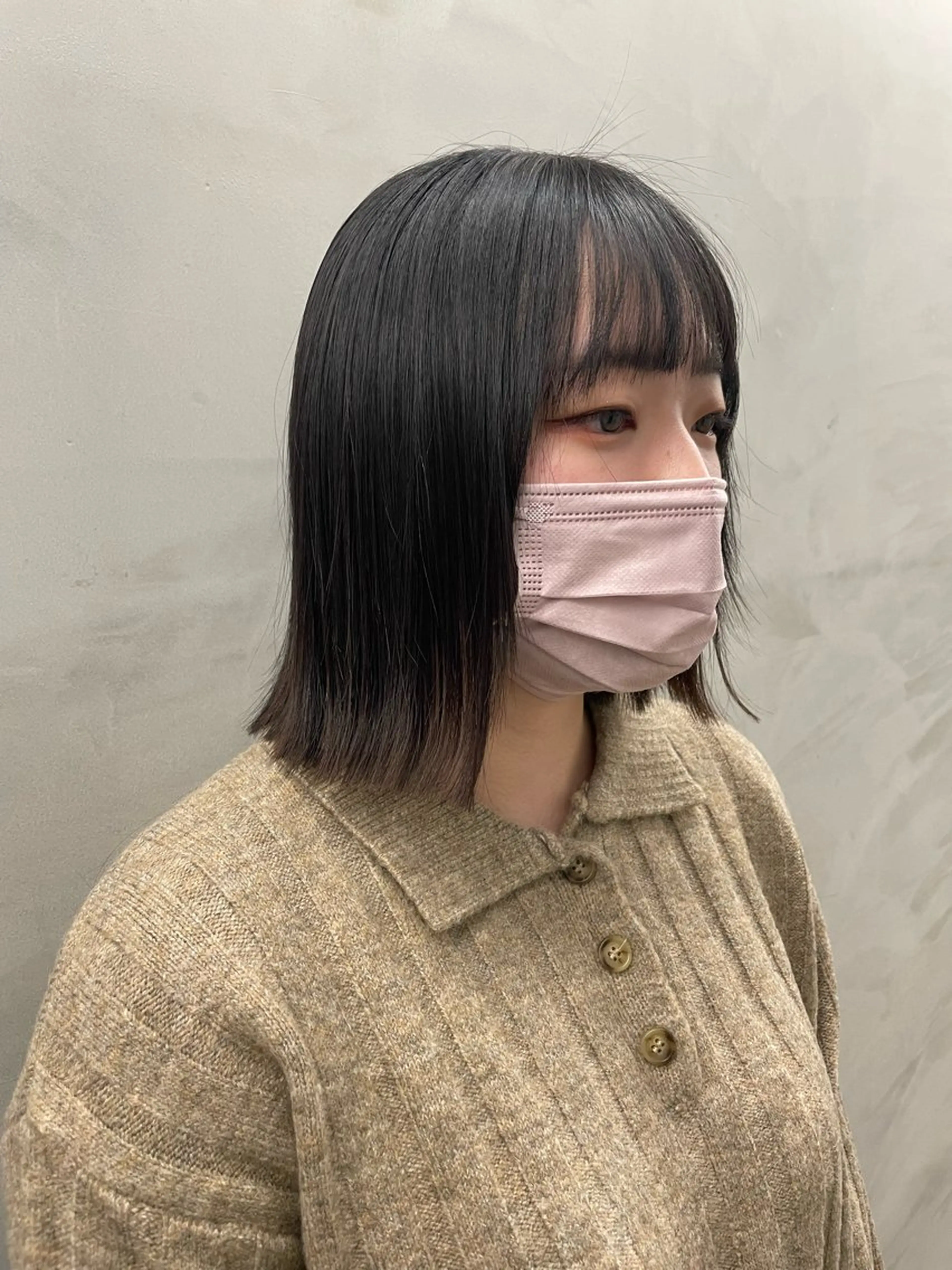 ショート カラー 切りっぱなしボブ ボブ ショートヘア 高山🐬髪質改善 池袋で縮毛矯正のヘアスタイル