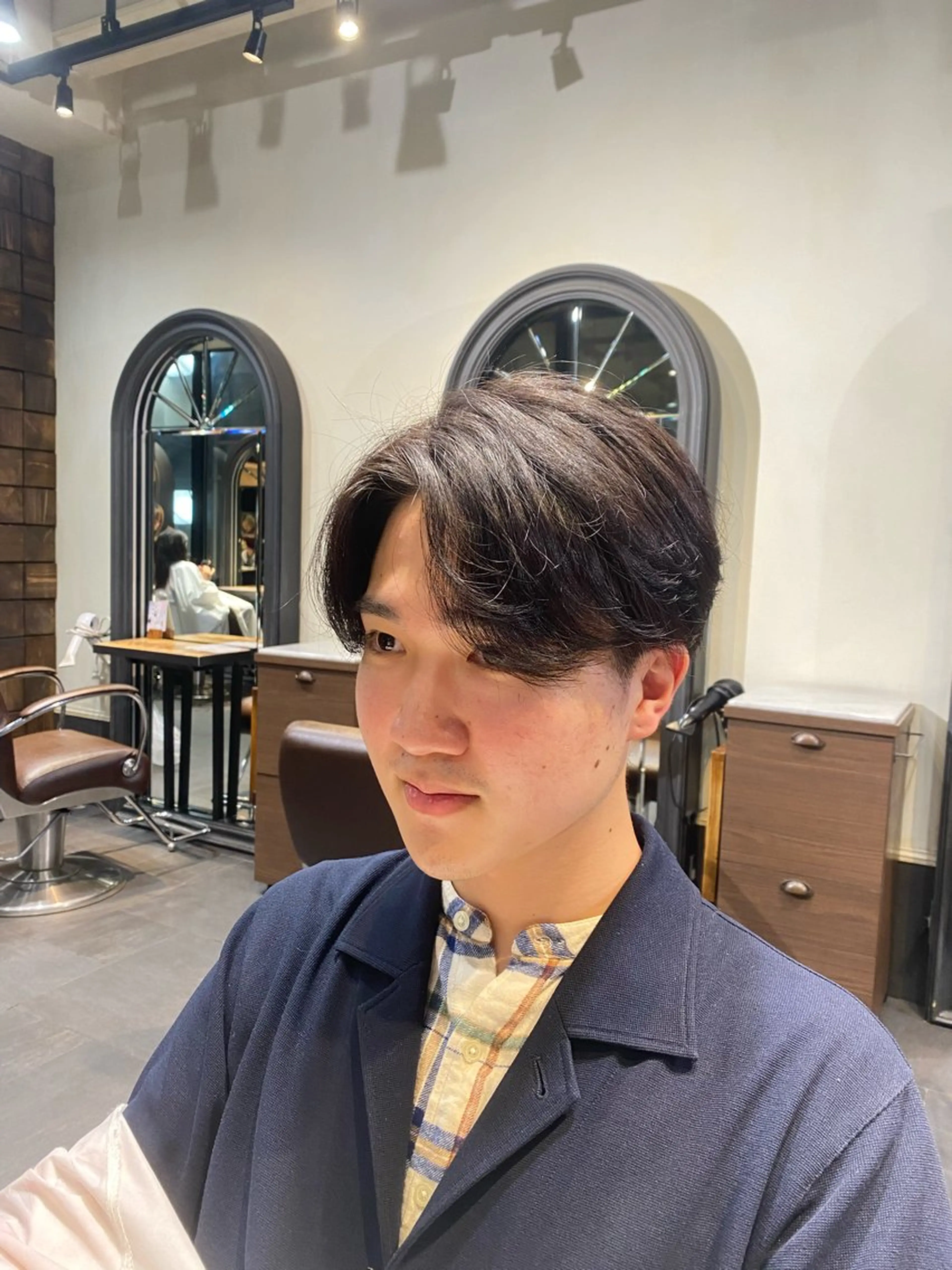 ショート パーマ メンズ メンズパーマ 韓国ヘア/銀座/艶髪 /MINX/ウチダのヘアスタイル