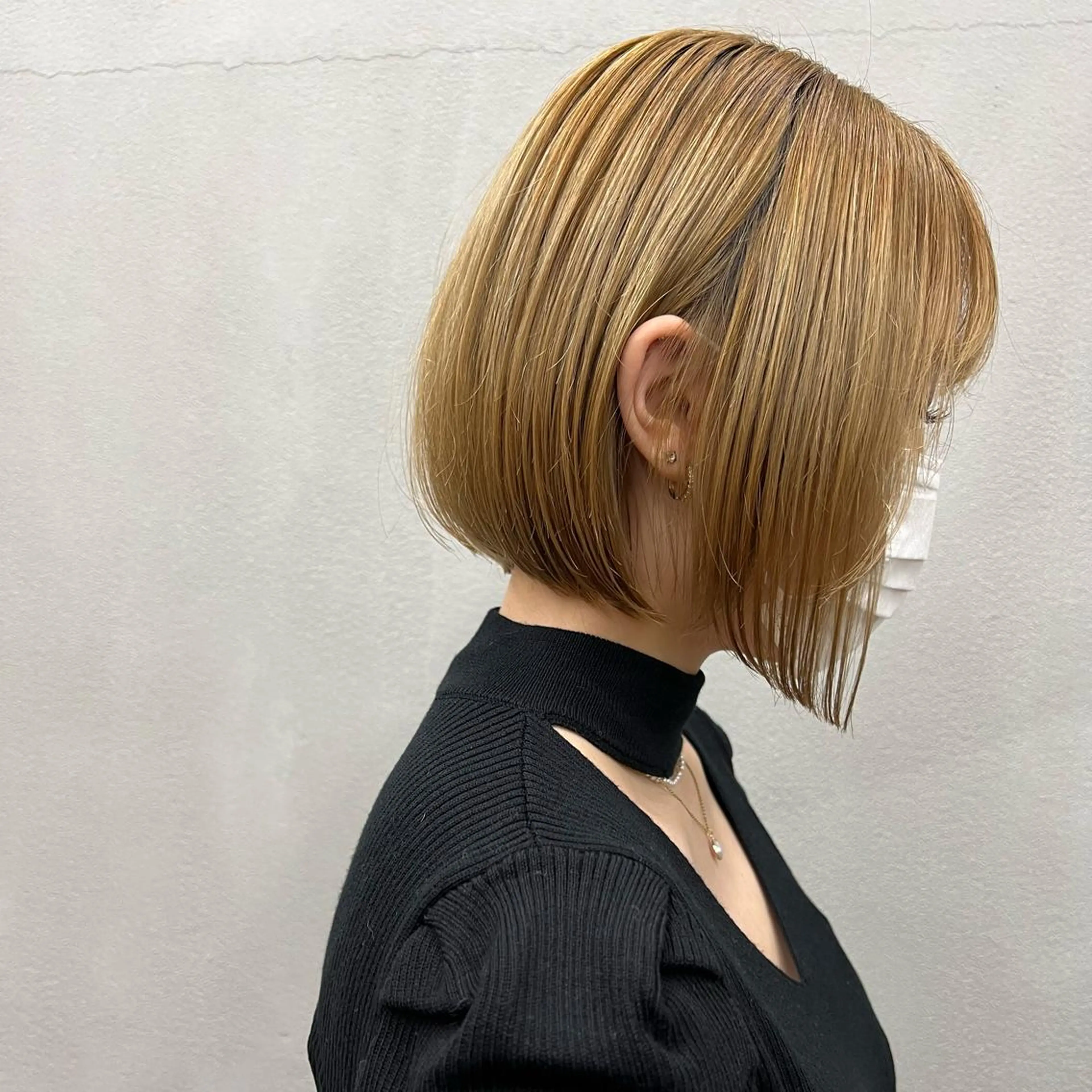 ショート 前下がりボブ ボブ カット トリートメント 🌱小顔魅せカット 透明感カラー/泉綺のヘアスタイル