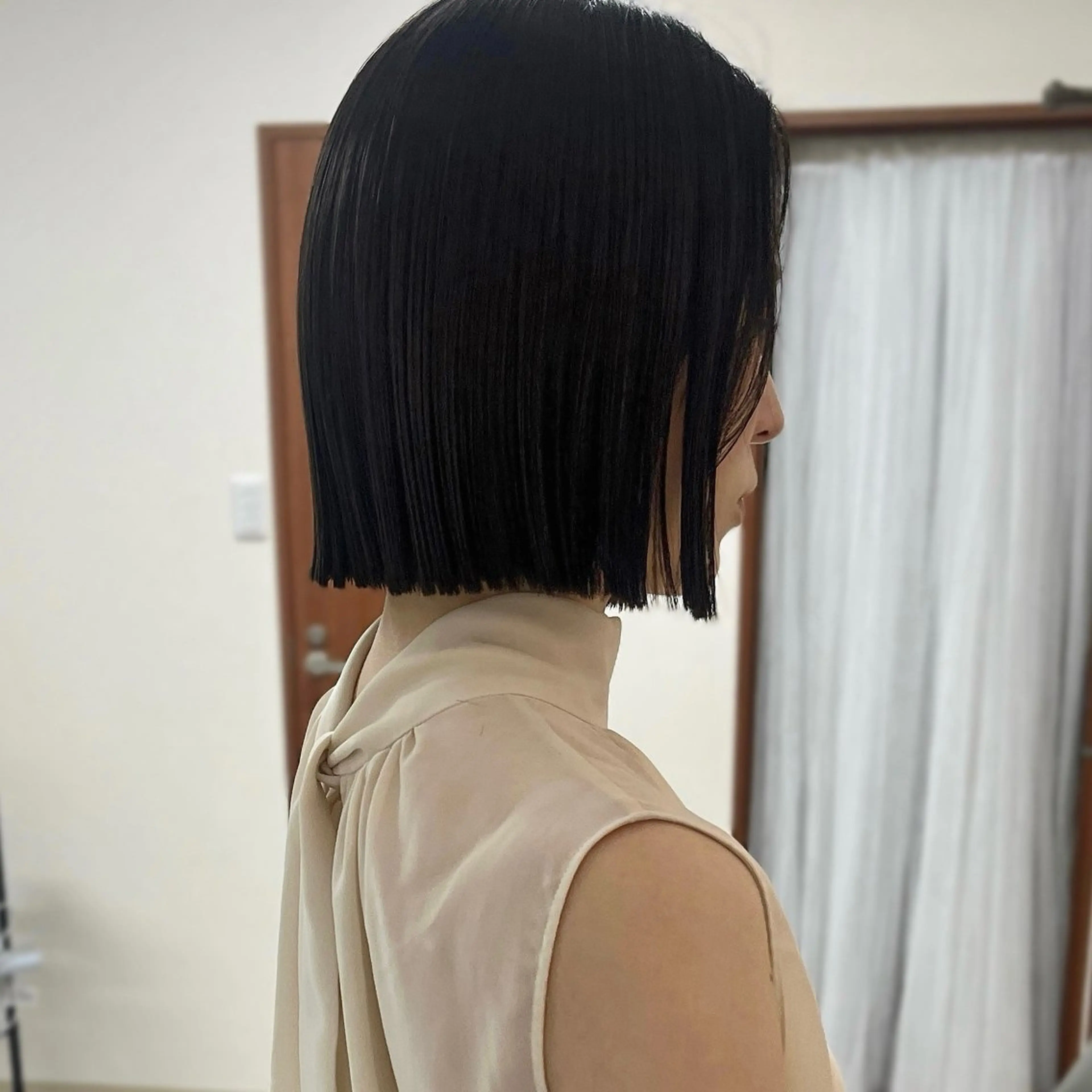 ショート ボブ カット トリートメント ボブ/透明感カラー /坂口恵梨子のヘアスタイル