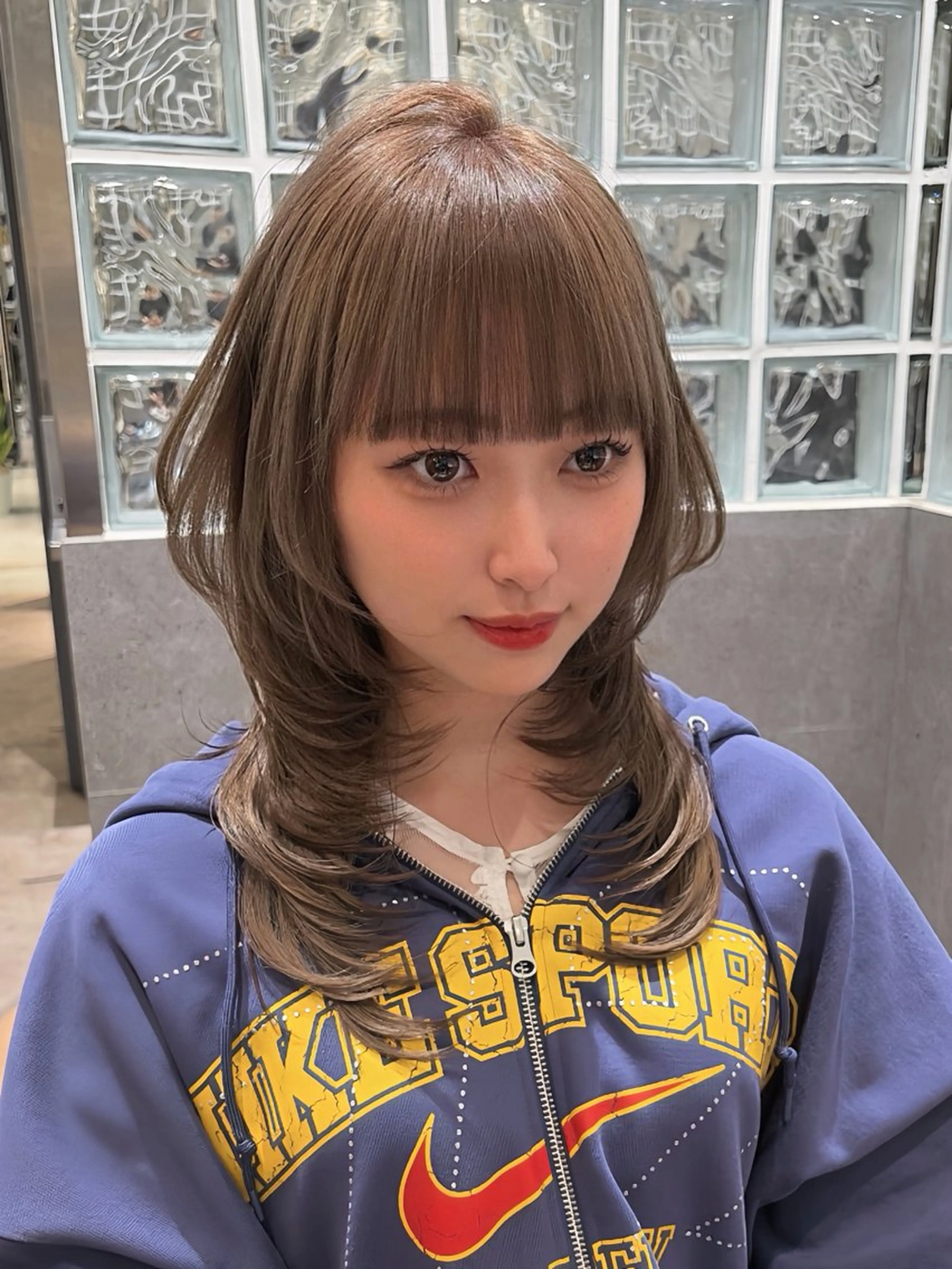 ミディアム カラー レイヤーカット カット ヘアカラー トリートメント 🥇KEN /レイヤー/艶カラーのヘアスタイル