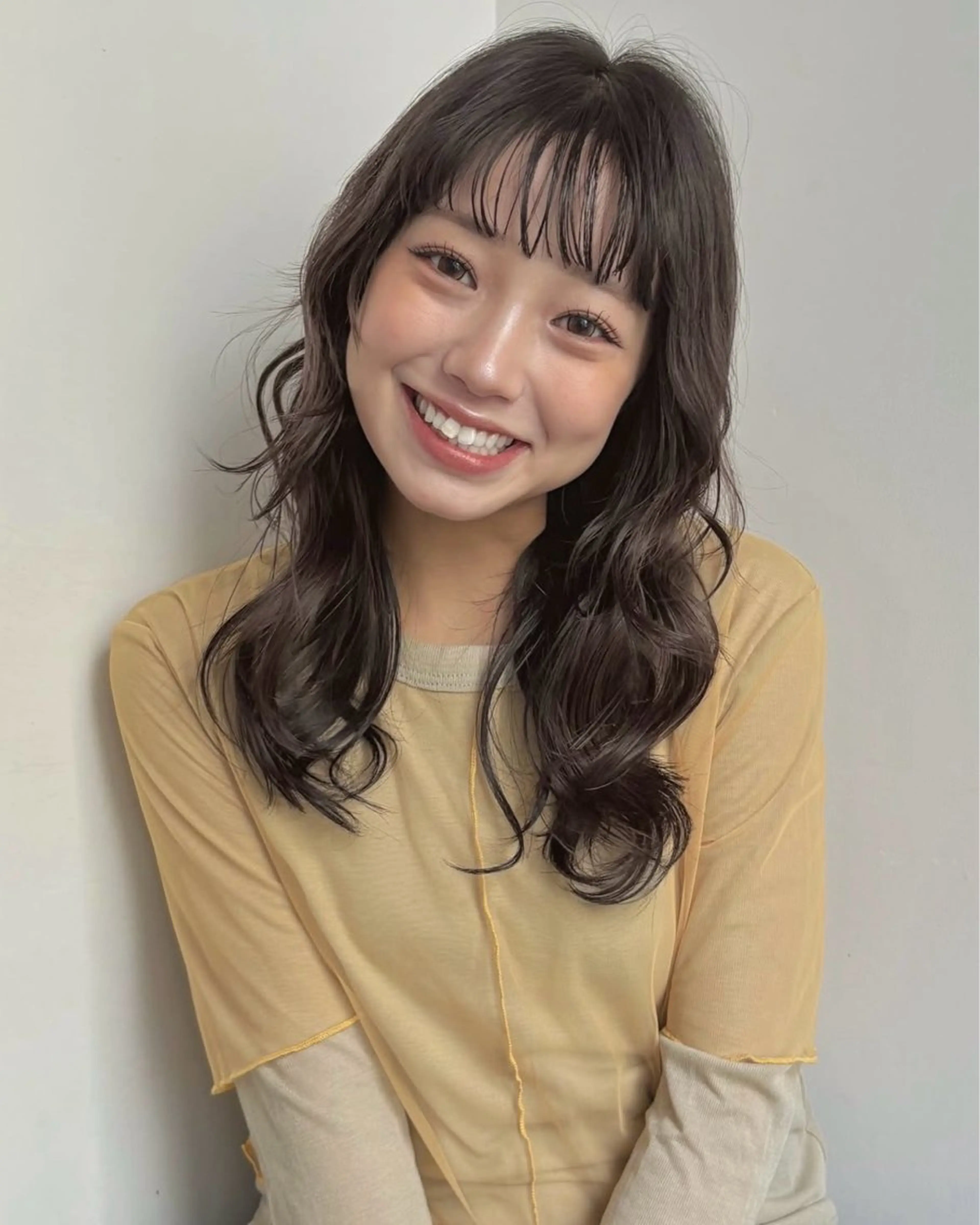 ロング パーマ パーマ 南出 碧夢のヘアスタイル