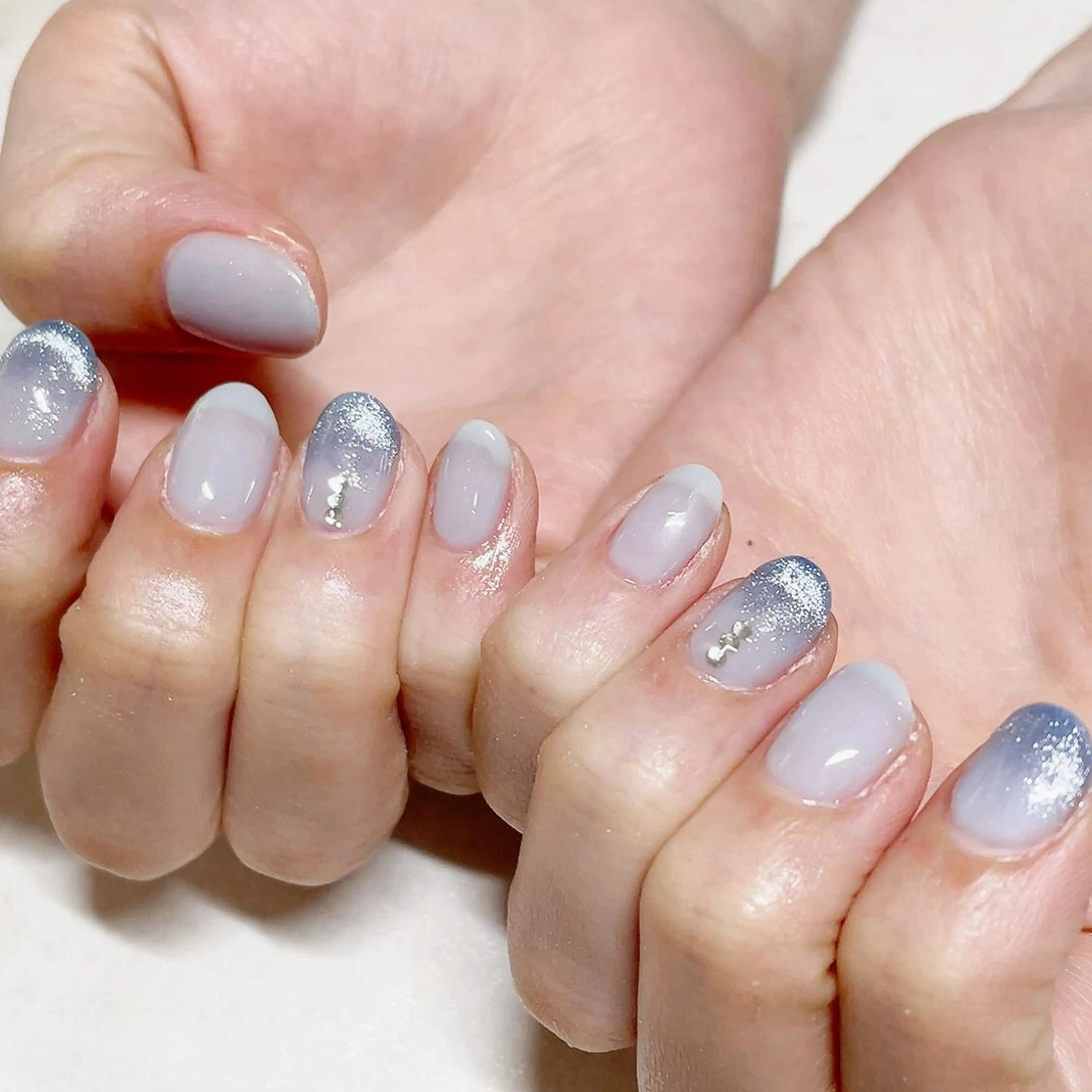 ネイル オーロラネイル フラワーネイル フットネイル フレンチネイル ジェルネイル ハンドネイル Mogu nail 二子玉川のネイルデザイン