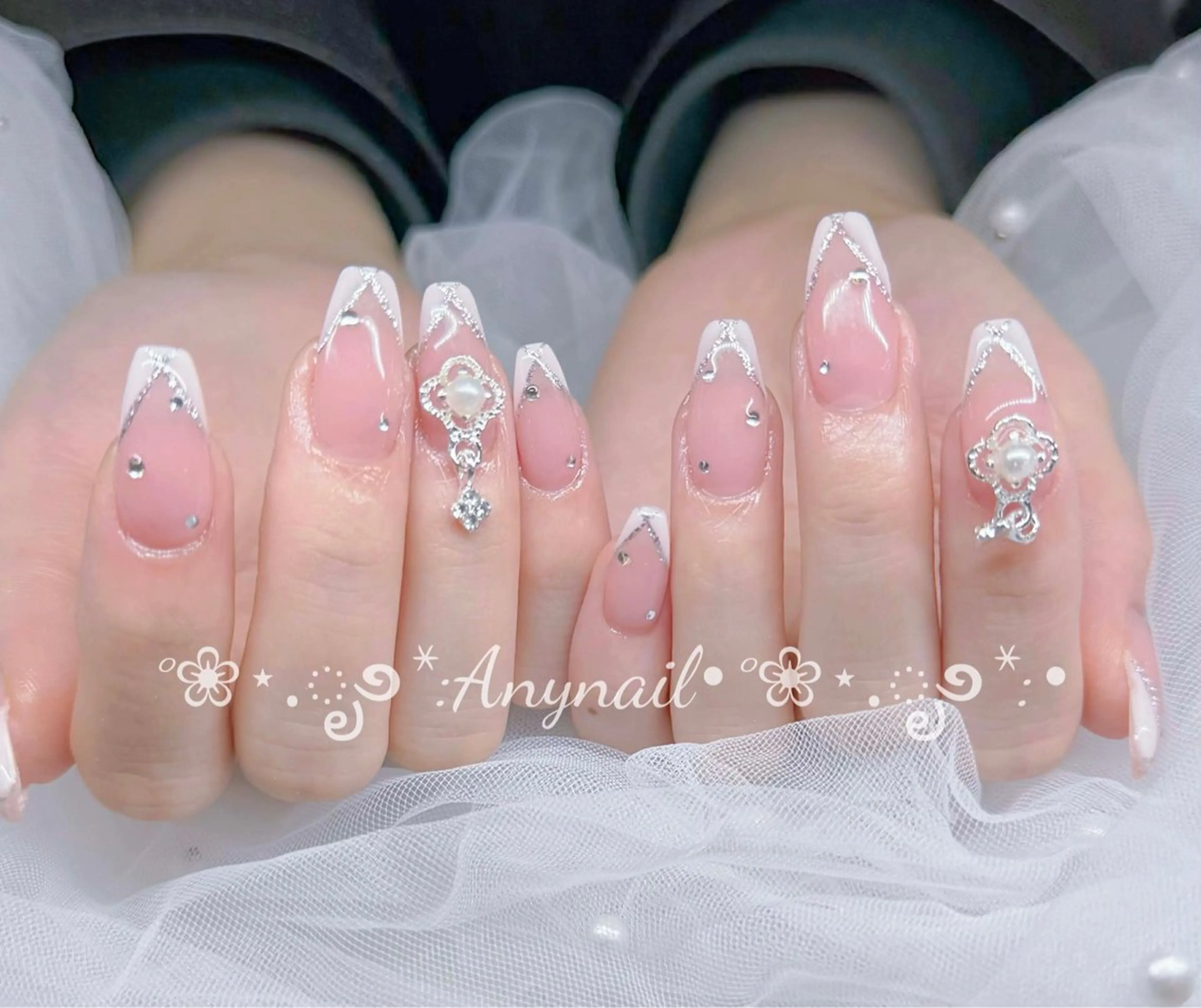 ネイル ロングネイル マグネットネイル 春ネイル 夏ネイル スーパーロングネイル ハンドネイル Any_nail新大久保店所属・Any nail新大久保店のネイルデザイン