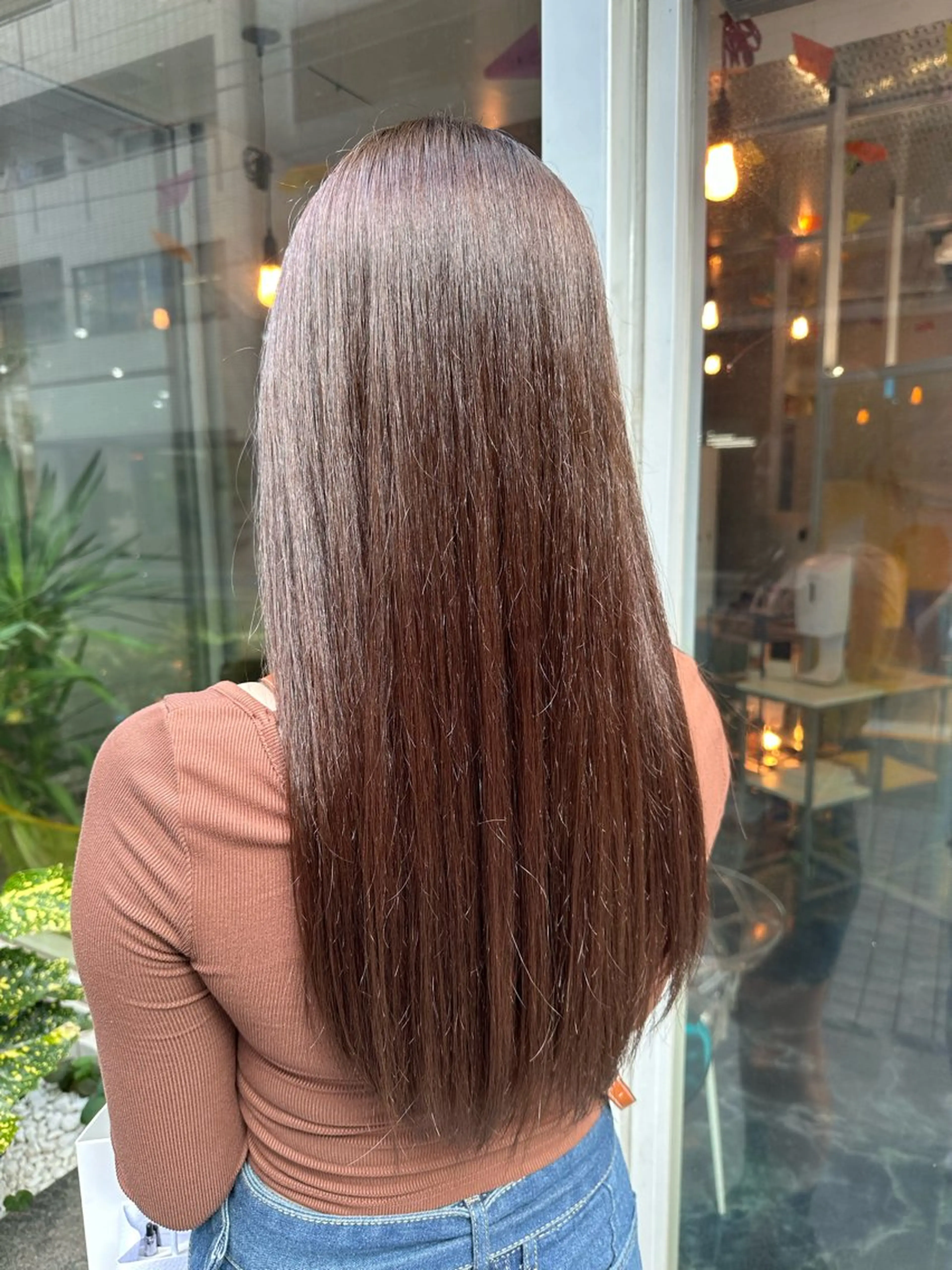 セミロング 酸性ストレート/艶髪 /縮毛/sara❄️のヘアスタイル