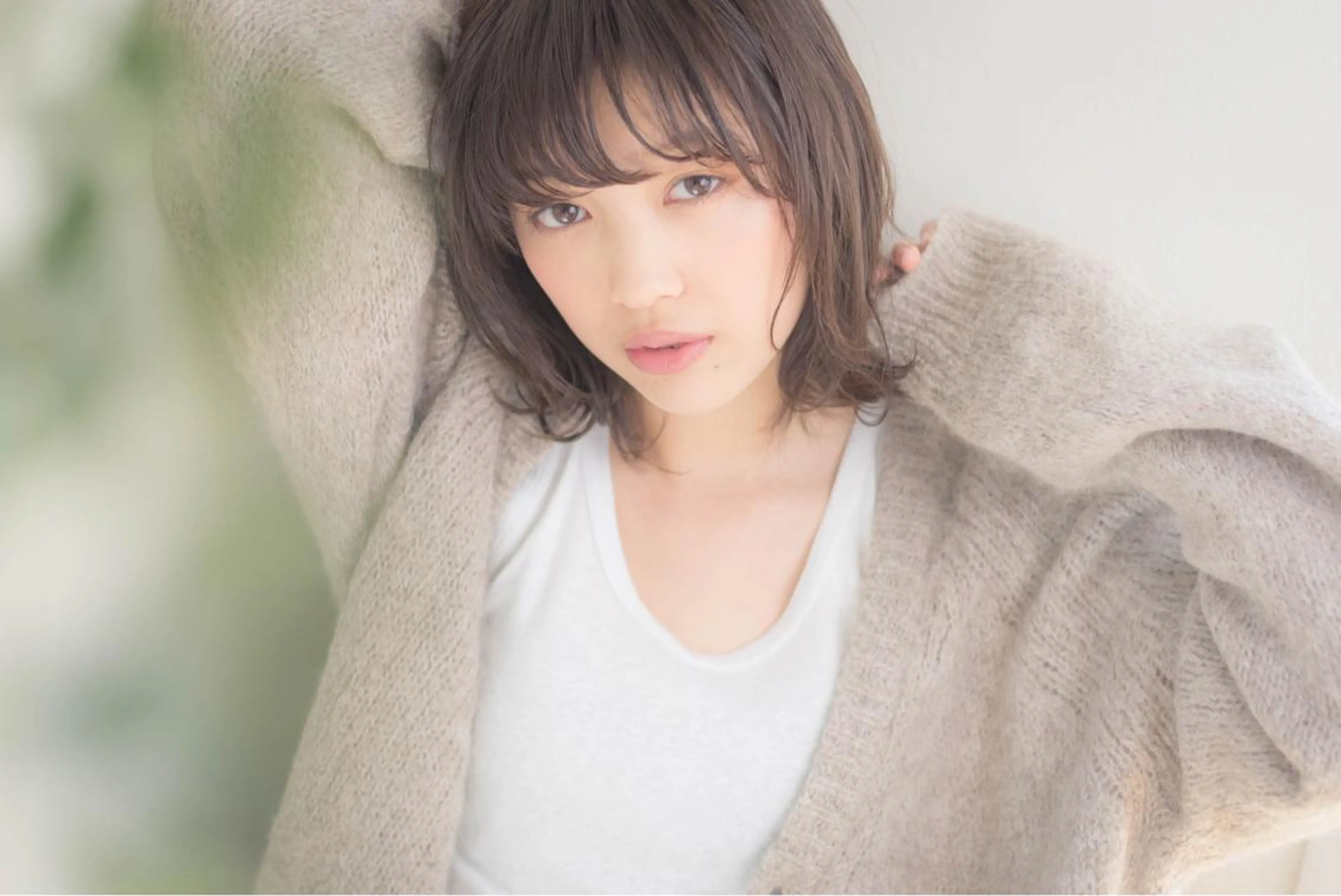 ミディアム カラー パーマ カット ヘアカラー GO TODAY シェアサロン 原宿本店所属・ボブ/レイヤー/ パーマ/淀川 純のヘアスタイル