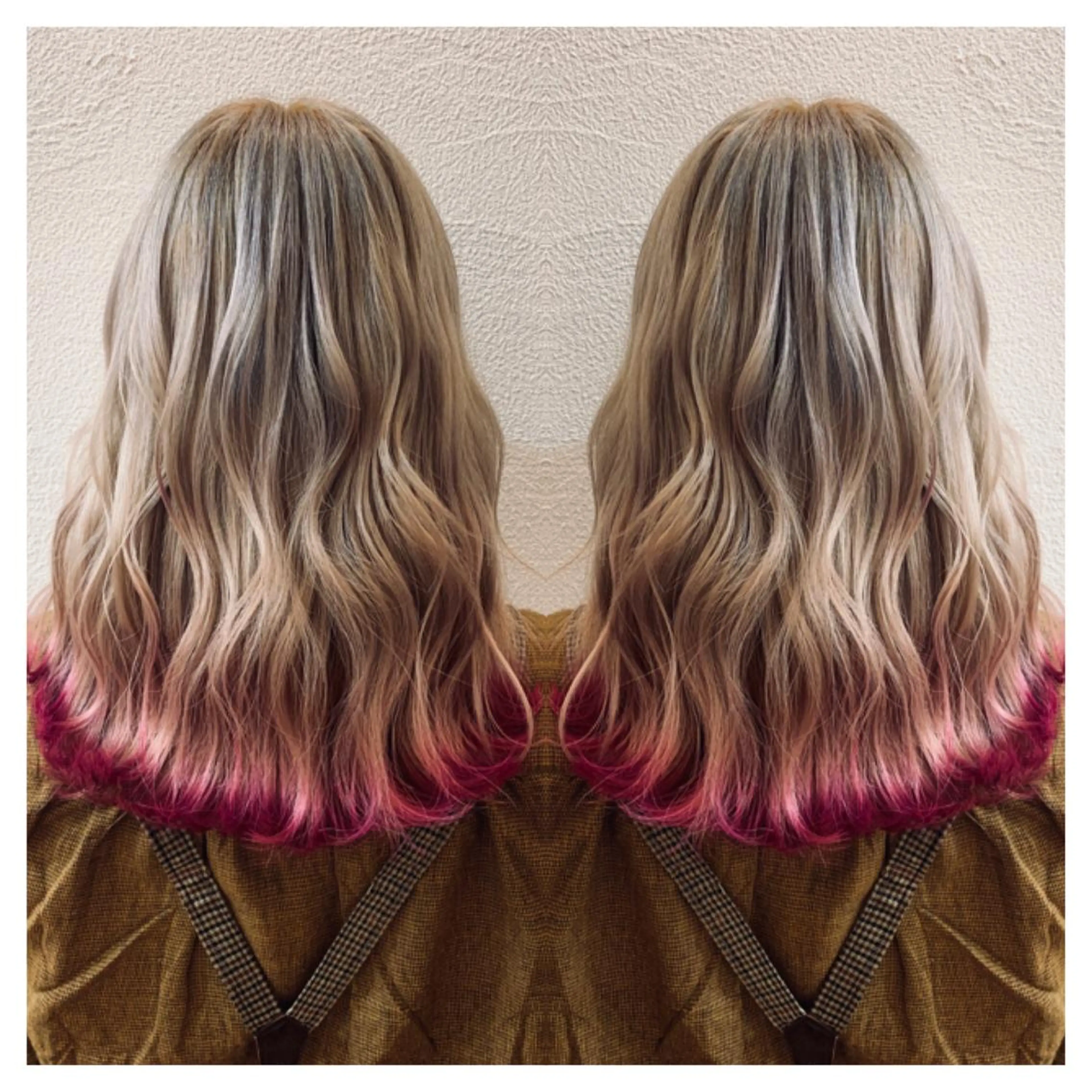 セミロング カラー ヘアカラー トリートメント 村山 茉衣のヘアスタイル