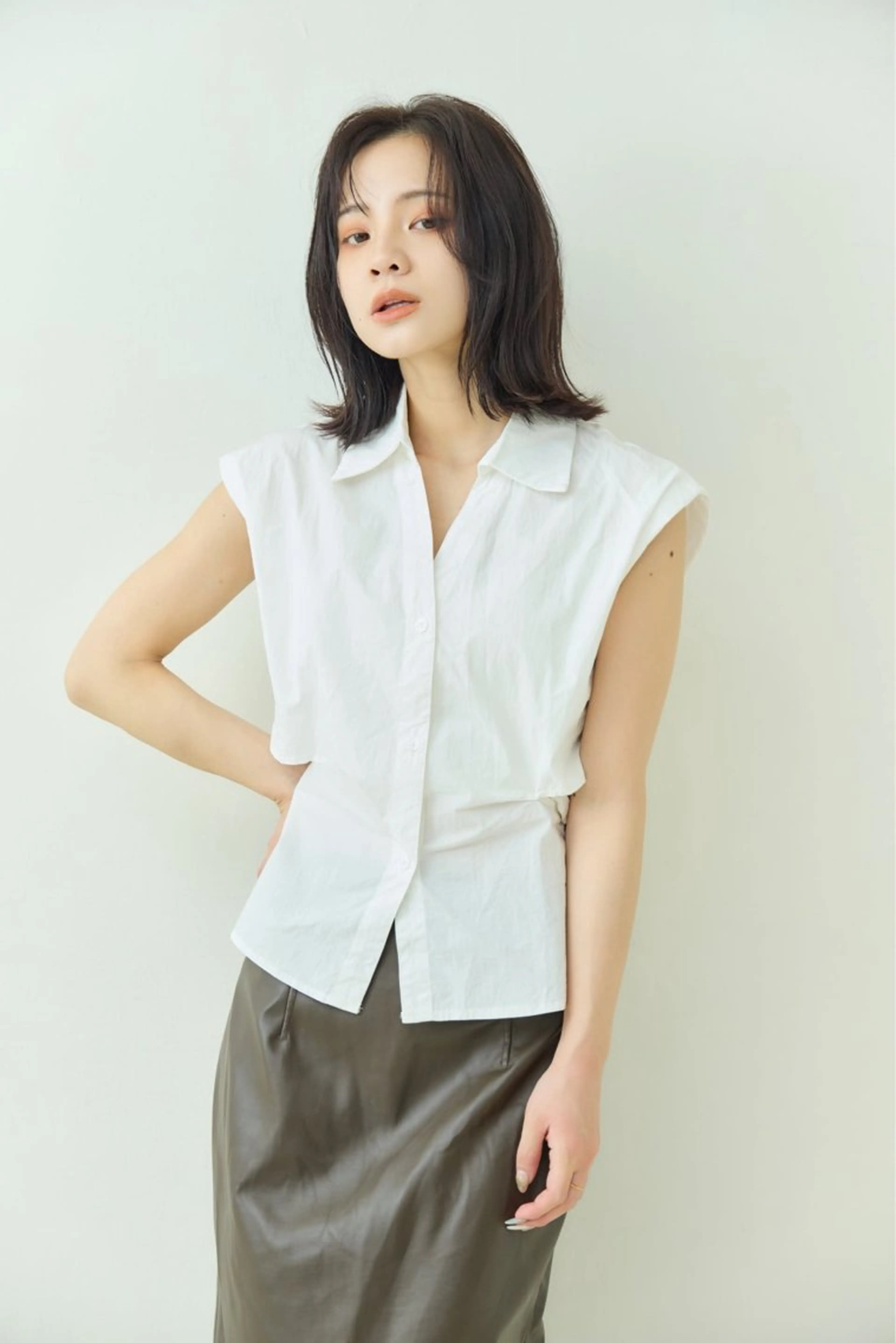 ミディアム 中谷 瑞稀のヘアスタイル