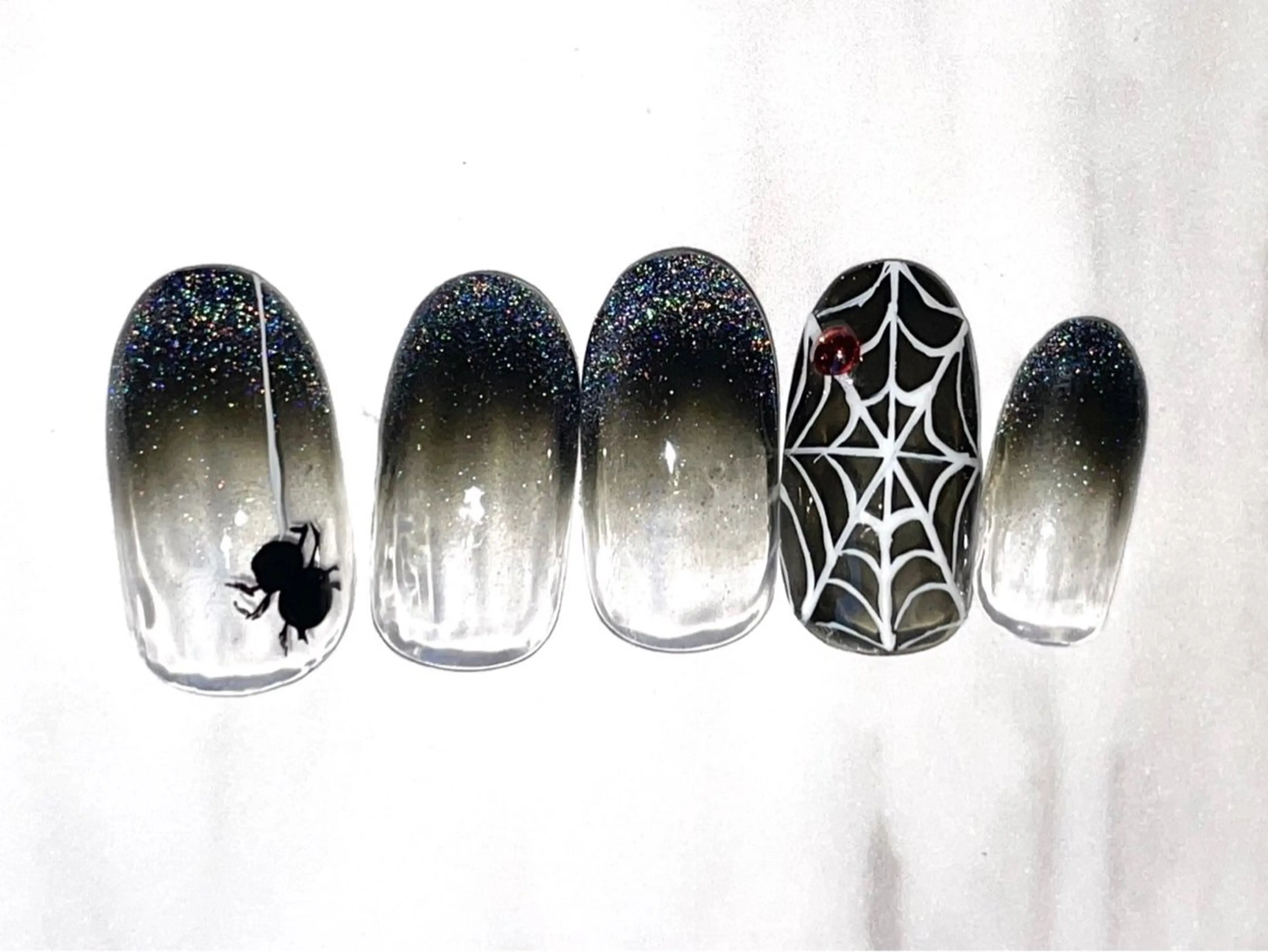 ロング ハンドネイル プティリボン 武蔵小金井店のネイルデザイン