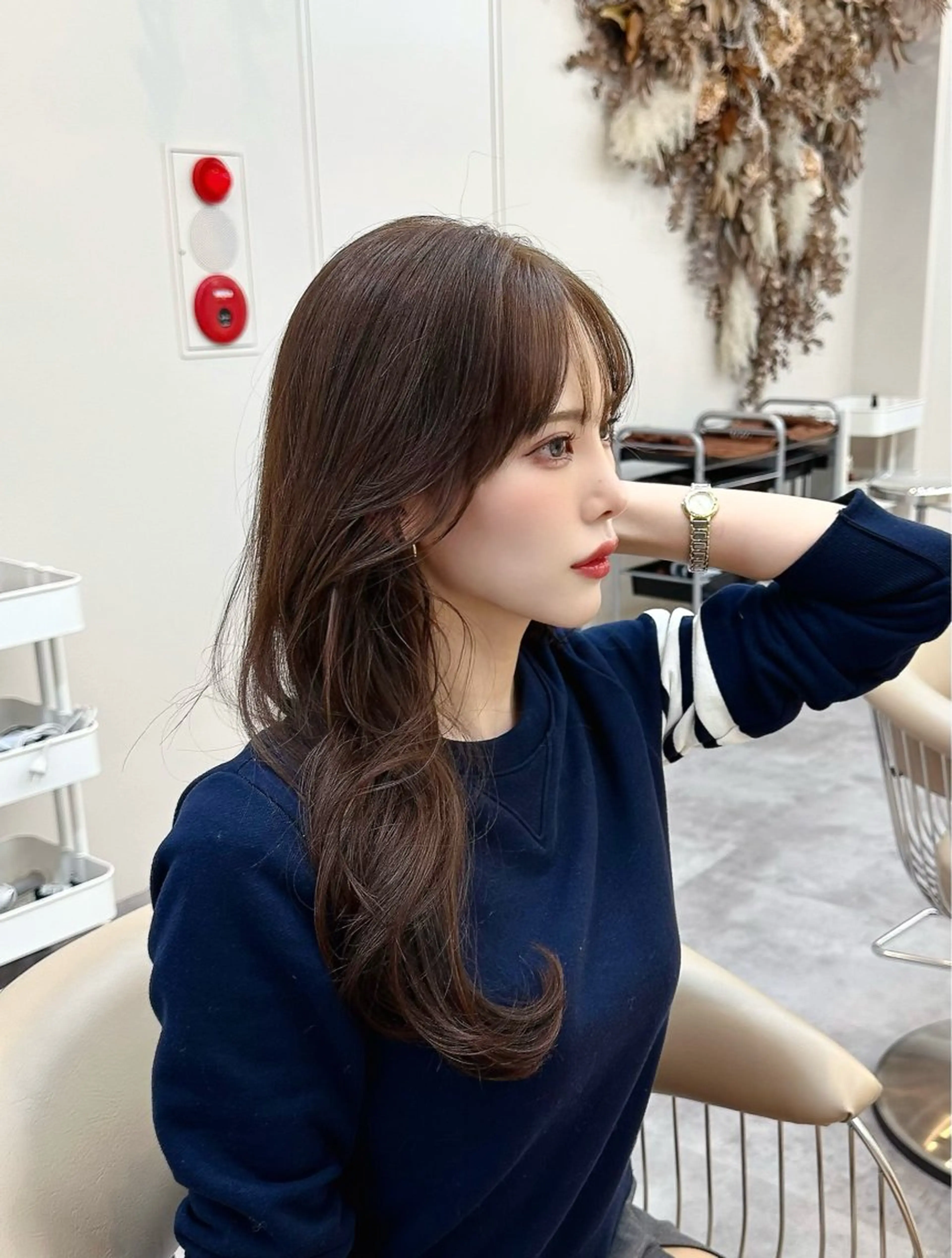 ロング カット ヘアカラー トリートメント 仙台/韓国風レイヤー 髪質改善/佐藤 史弥のヘアスタイル