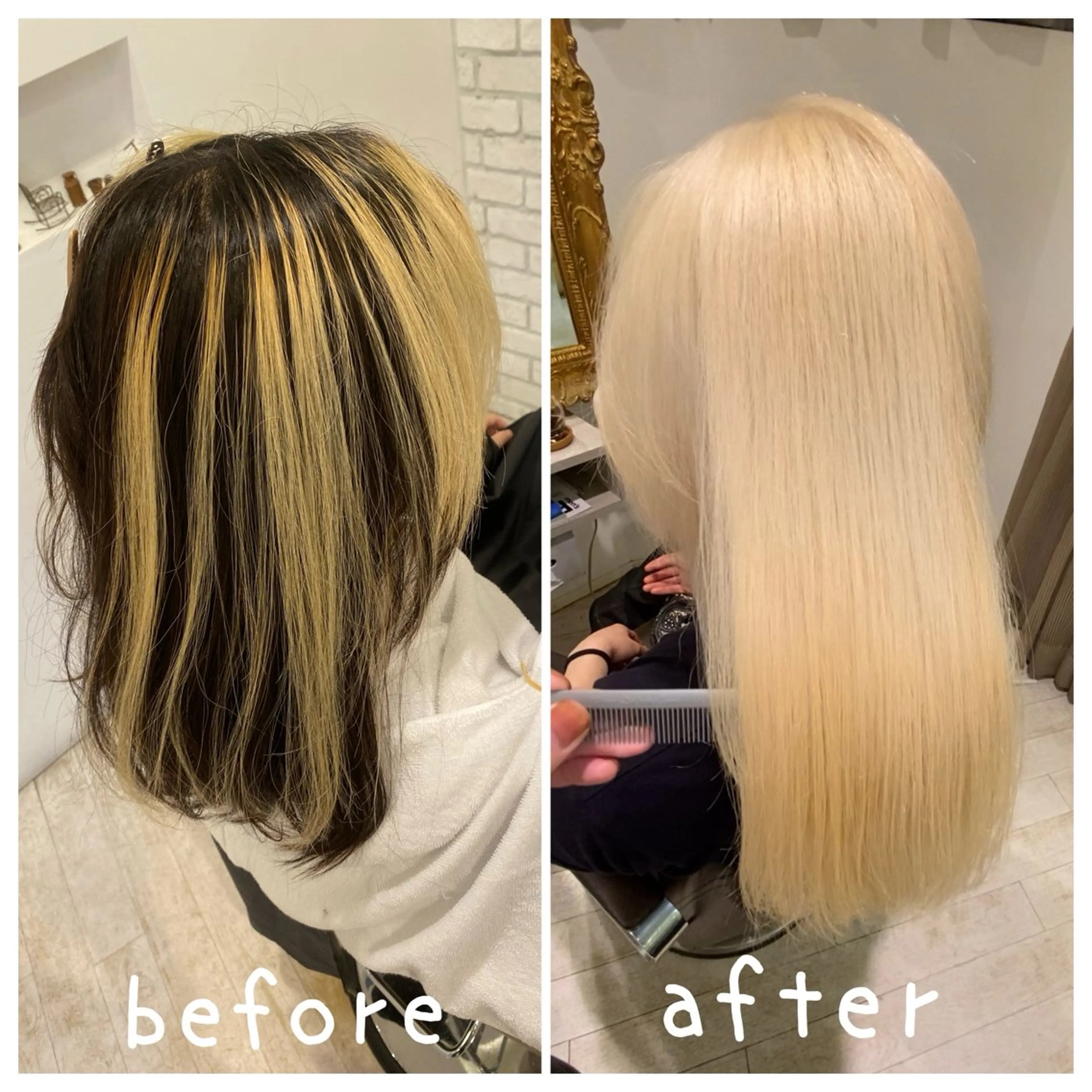 カラー ブロンド デザインカラー ホワイトブロンド ブリーチ特化型🐯 Lita -ゆうや-のヘアスタイル