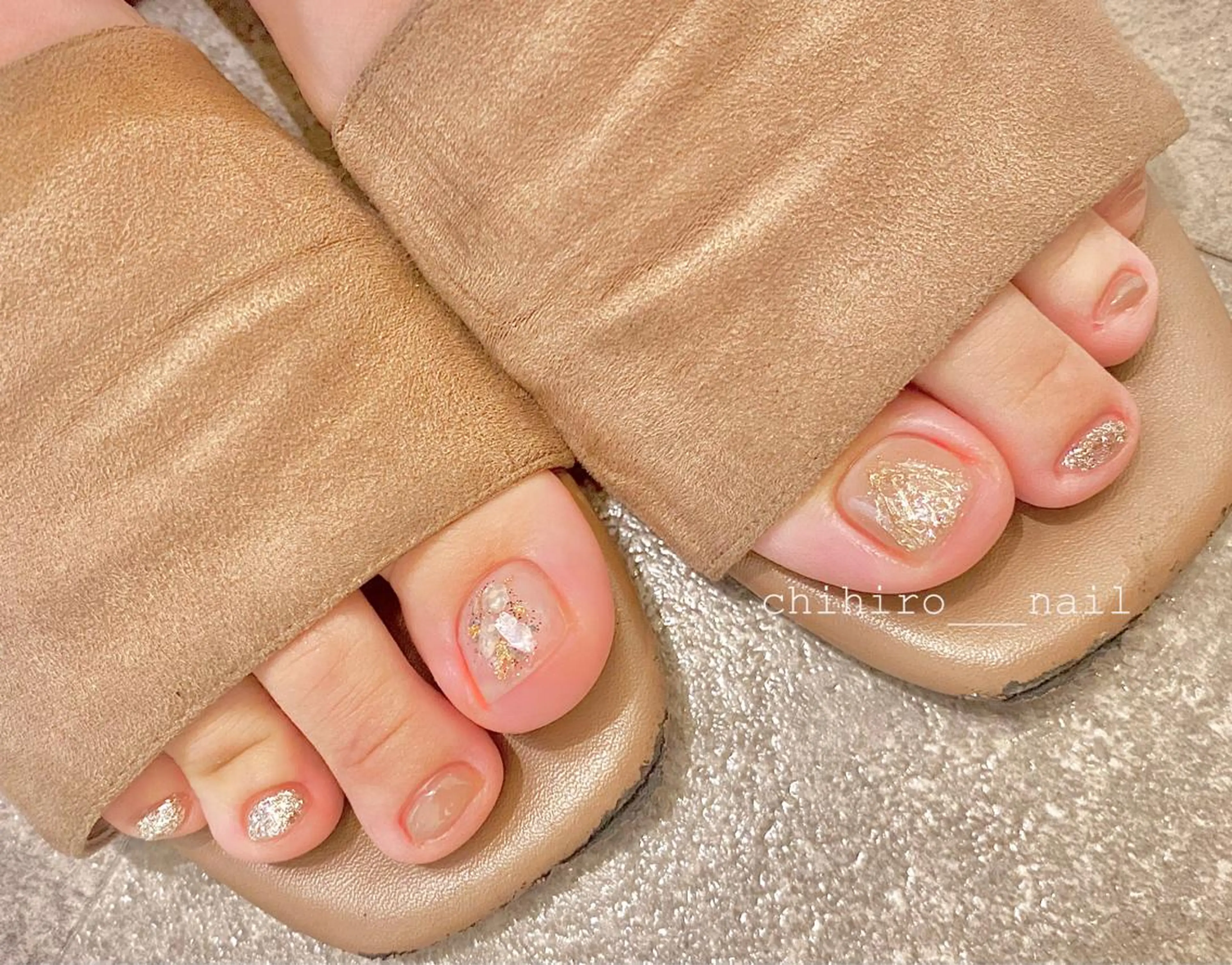 ショート カラー ネイル アートネイル フレンチネイル ジェルネイル 氷ネイル・うるうるネイル マグネットネイル beauty salon ma'am所属・chihiro 小路ネイルのネイルデザイン