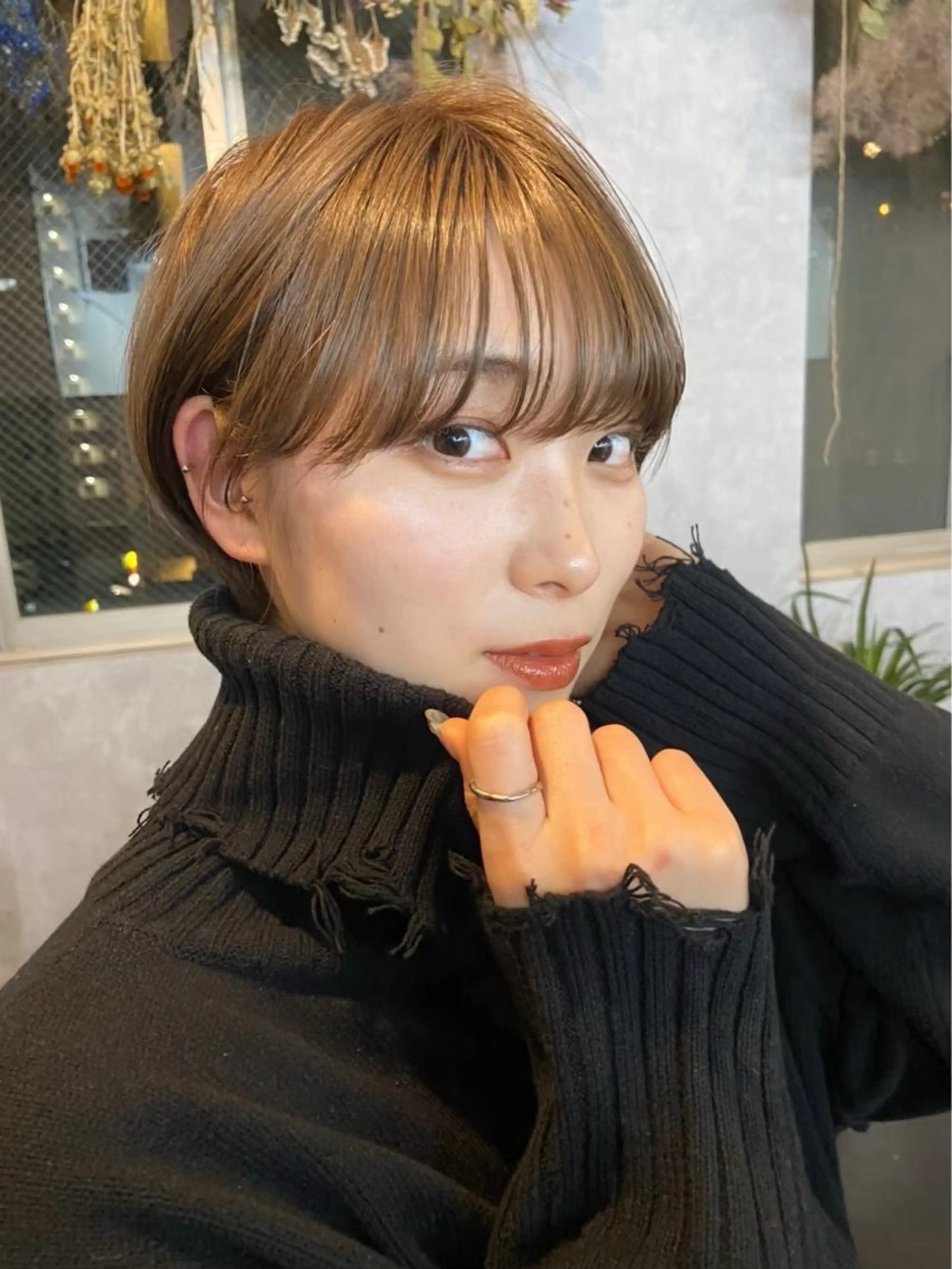 ショート カラー カット ヘアカラー トリートメント 👑白髪ケア👑 ウメダナオヤのヘアスタイル